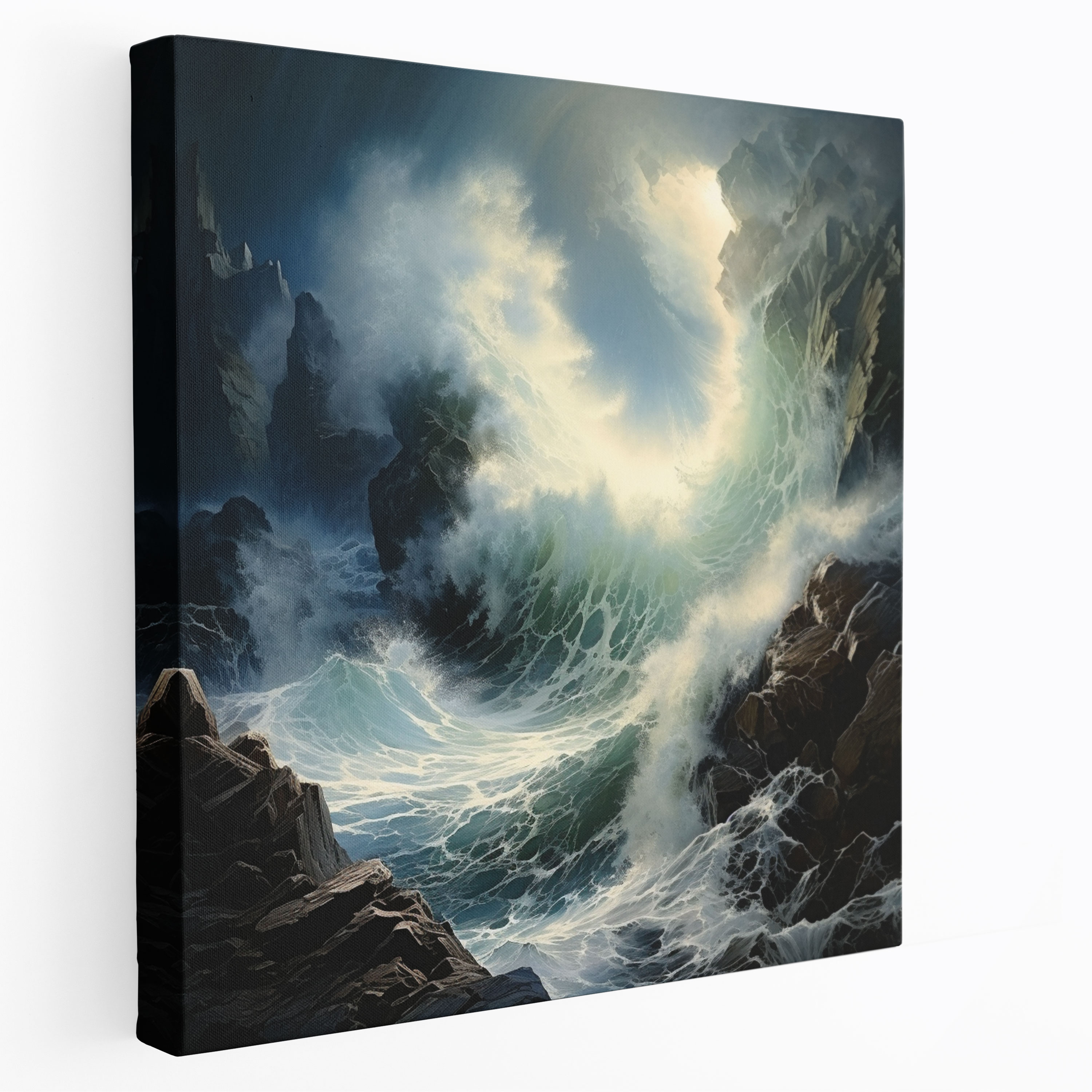 Storm Wall Art - Storm, Wall Decoration, Wave Crashing, Canvas Wall Art