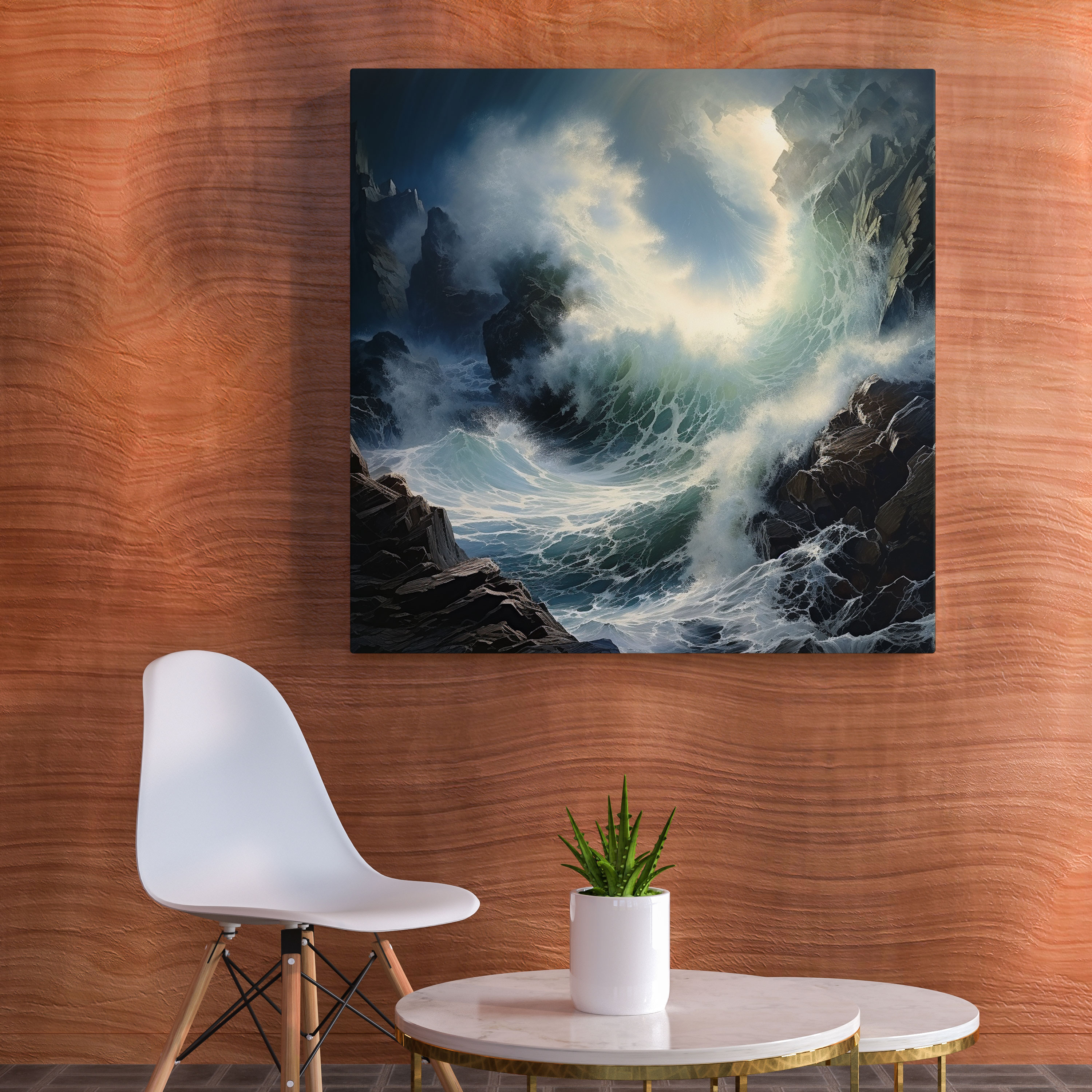 Storm Wall Art - Storm, Wall Decoration, Wave Crashing, Canvas Wall Art