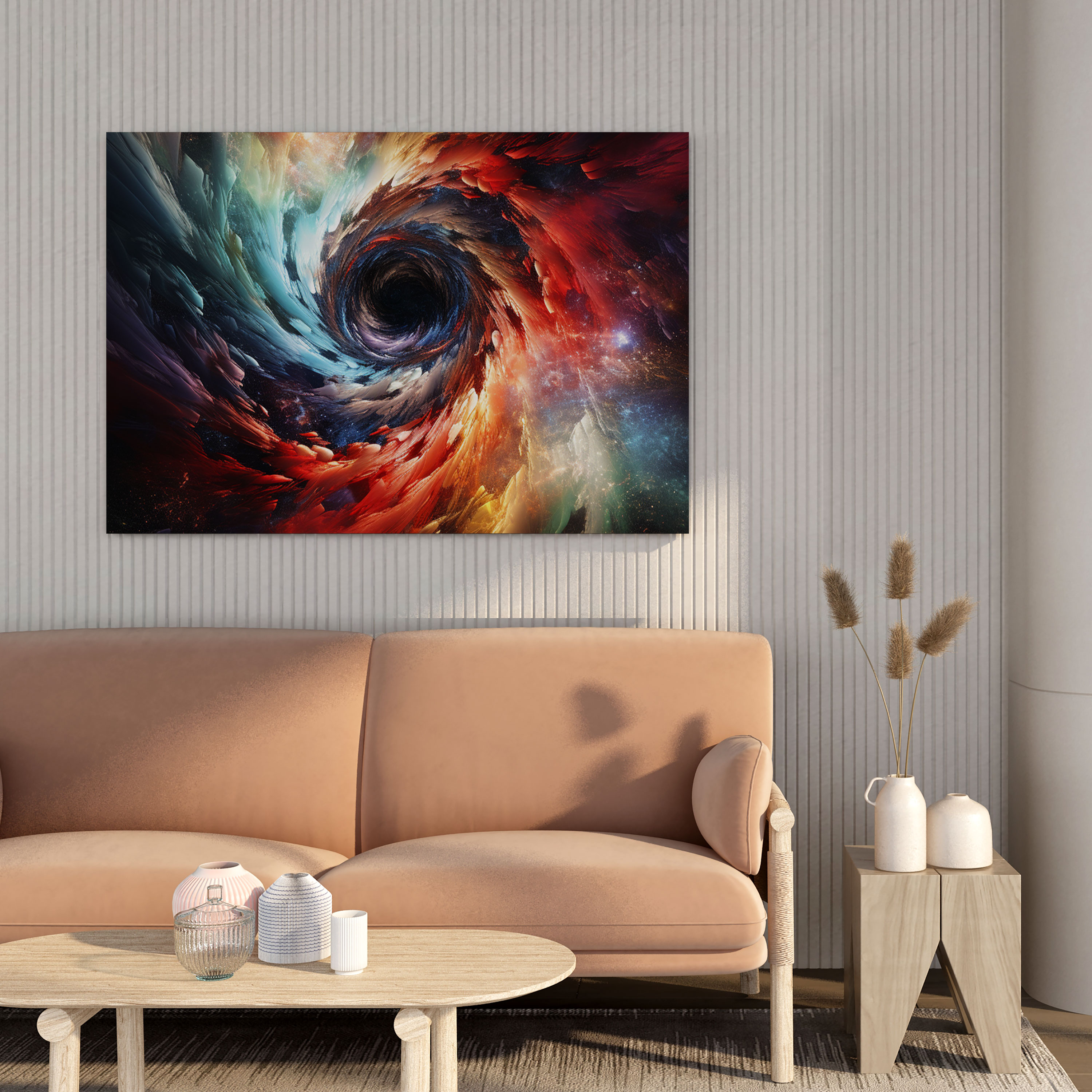 Stormy Chaos Wall Art - Storm, High Quality Canvas Print, Canvas Wall Art, Digital Artwork Canvas Print