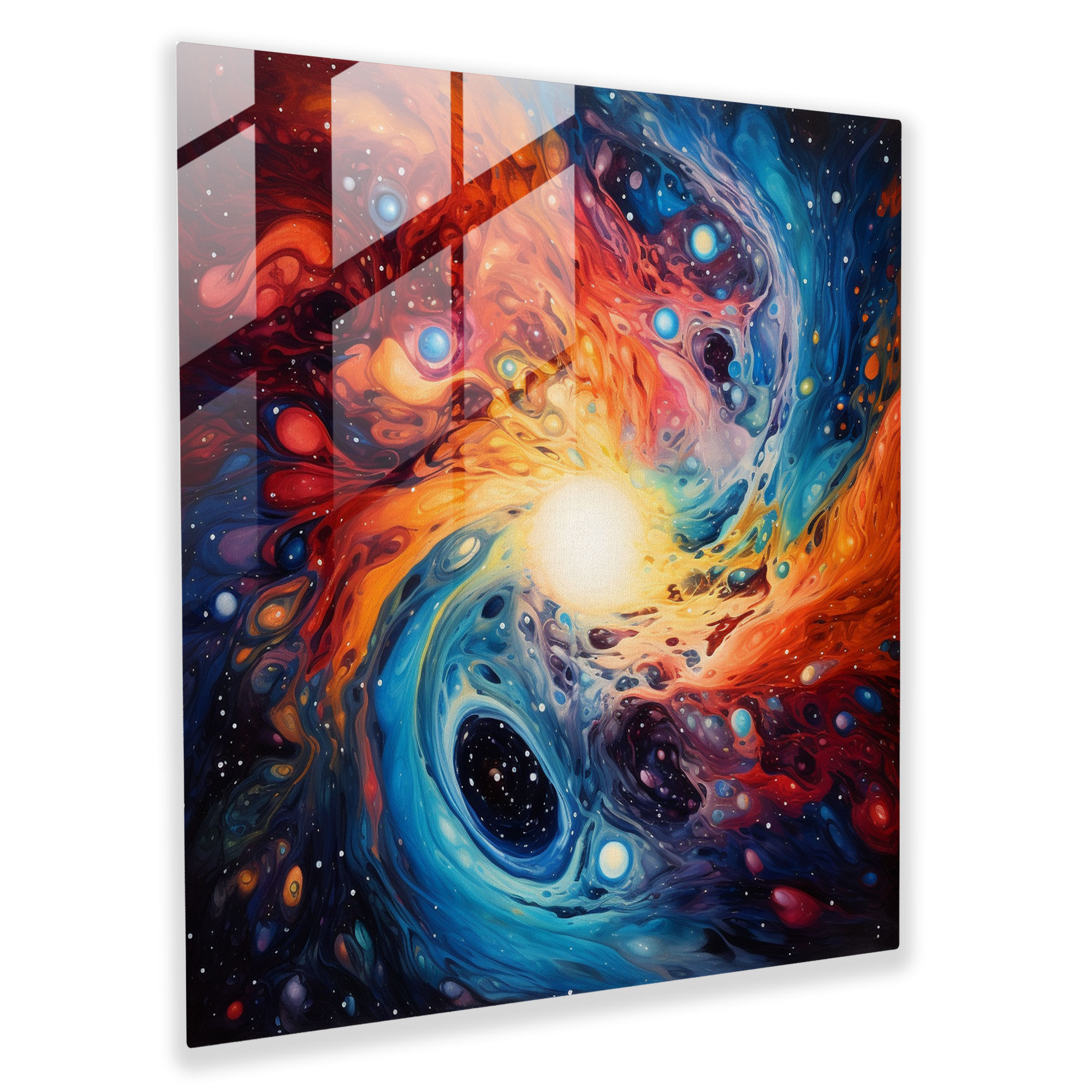 Spiritual Cosmos Glass Print - Spiritual, Glass Wall Art, Spiritual, Glass Art