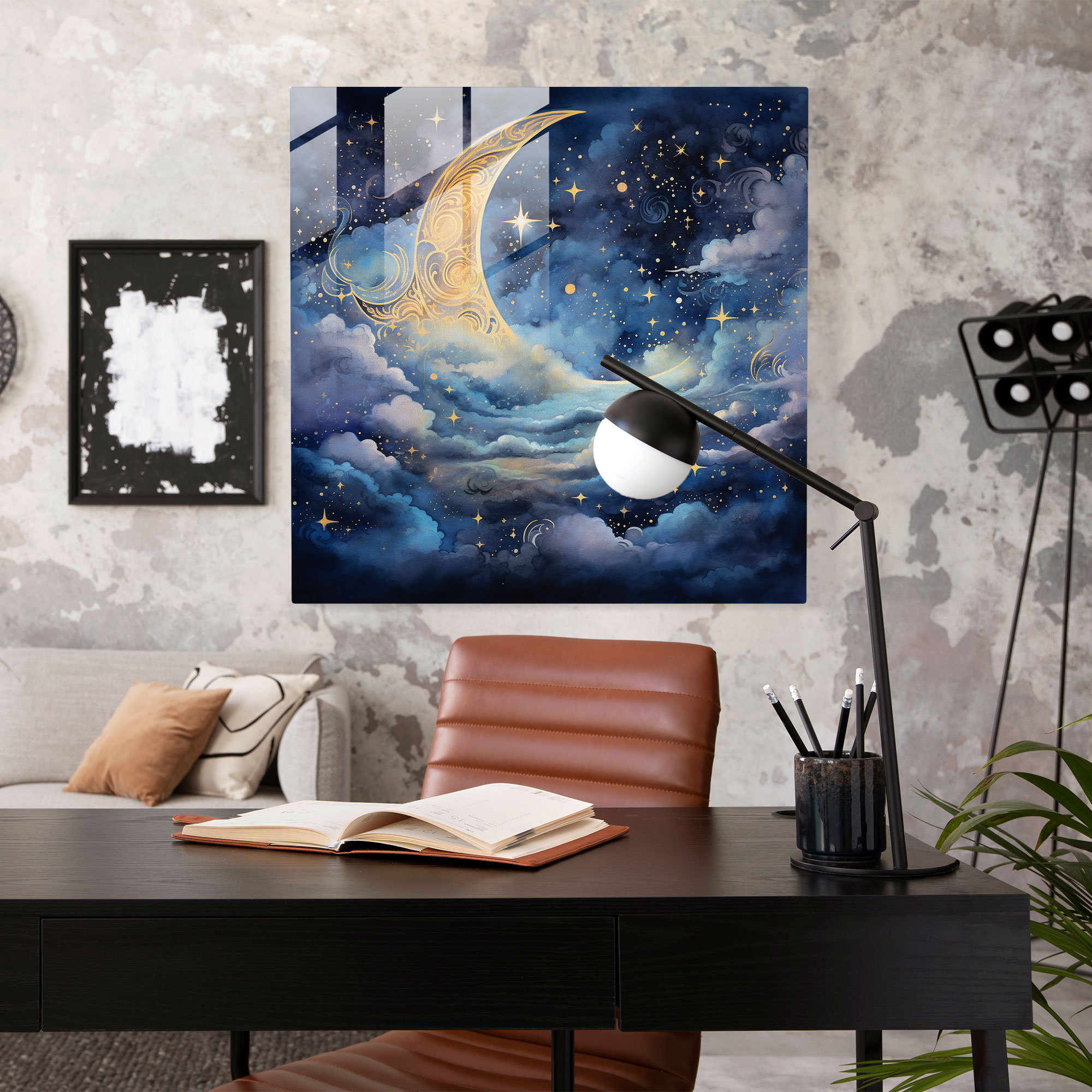 Spiritual Celestial Glass Print - Spiritual, Spiritual Celestial, Home Decoration, Glass Wall Art