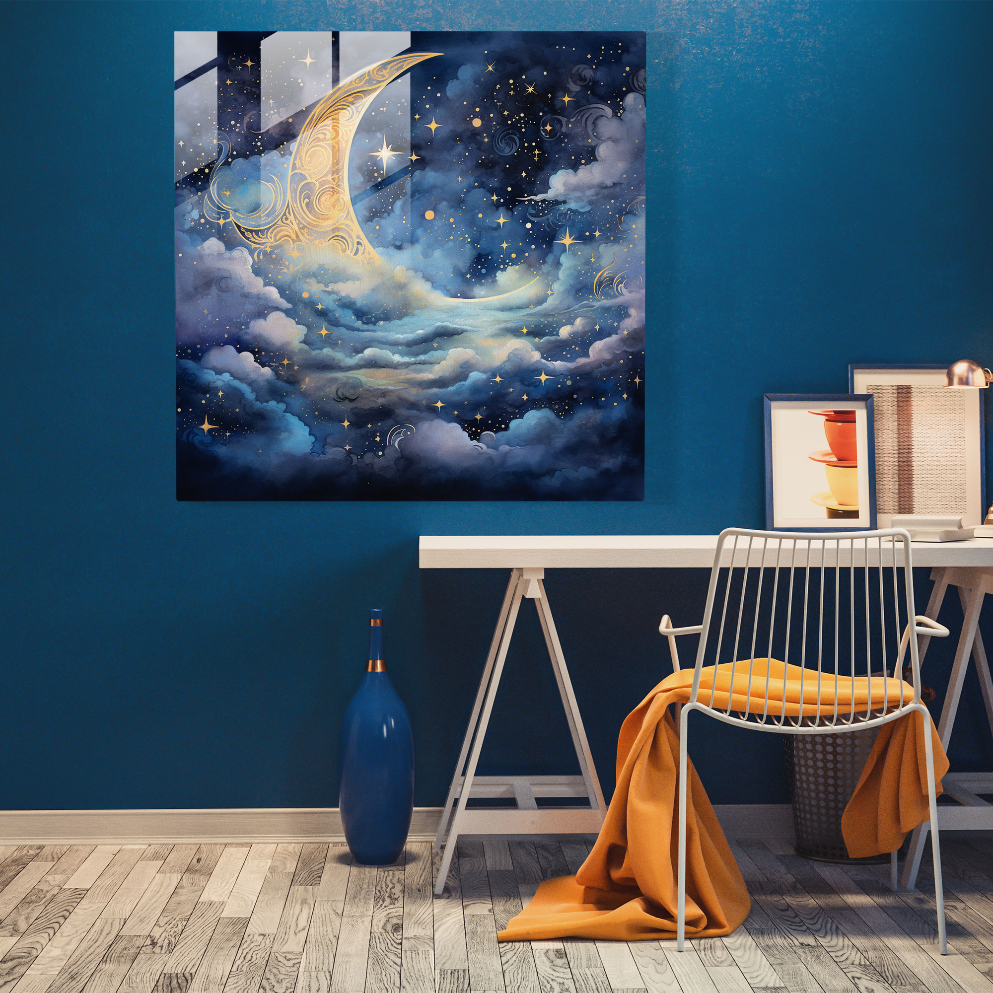Spiritual Celestial Glass Print - Spiritual, Spiritual Celestial, Home Decoration, Glass Wall Art