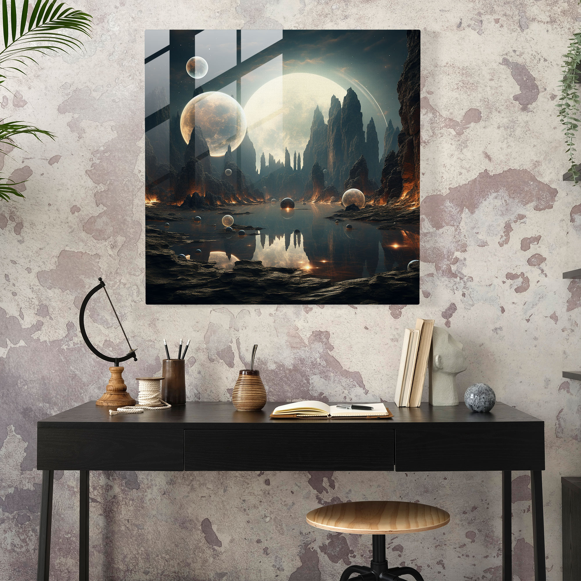 Celestial Dreams - Glass Wall Art - Spiritual, Spiritual, Glass Print, Glass Art
