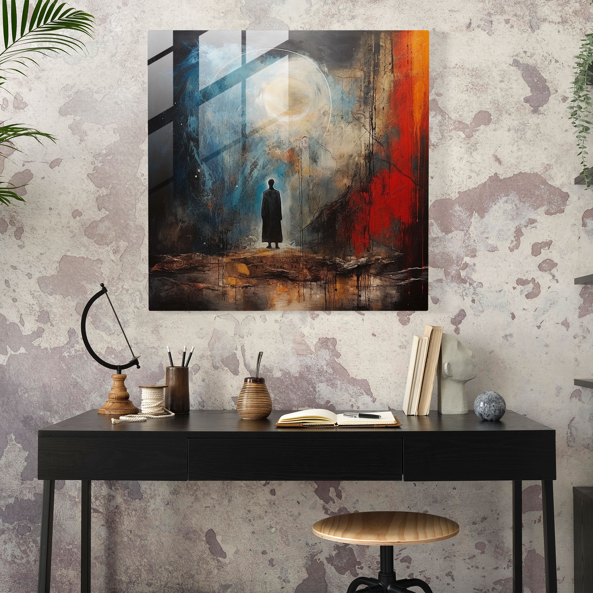 Path To Enlightenment - Glass Wall Art - Spiritual, Home Decoration, Wall Decoration, Glass Art