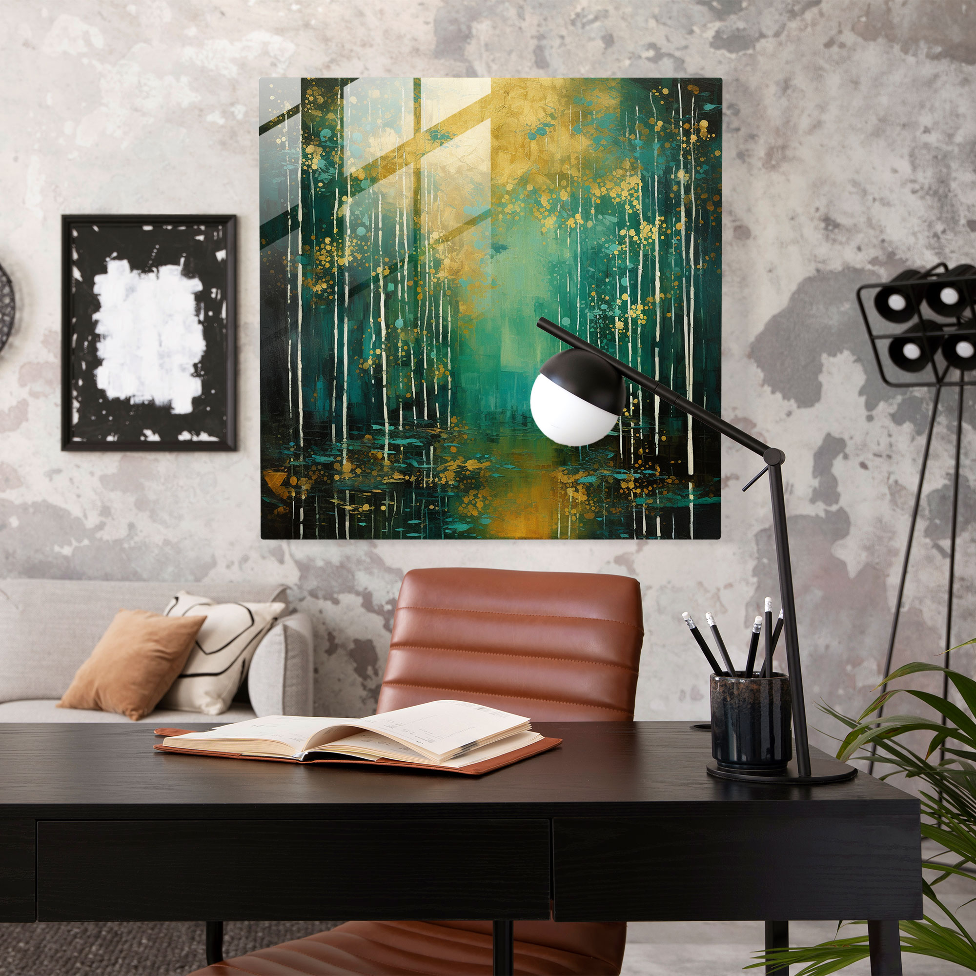 Manevi Huzur Cam Tablo - Manevi Modern Sanat Cam Duvar Sanatı
