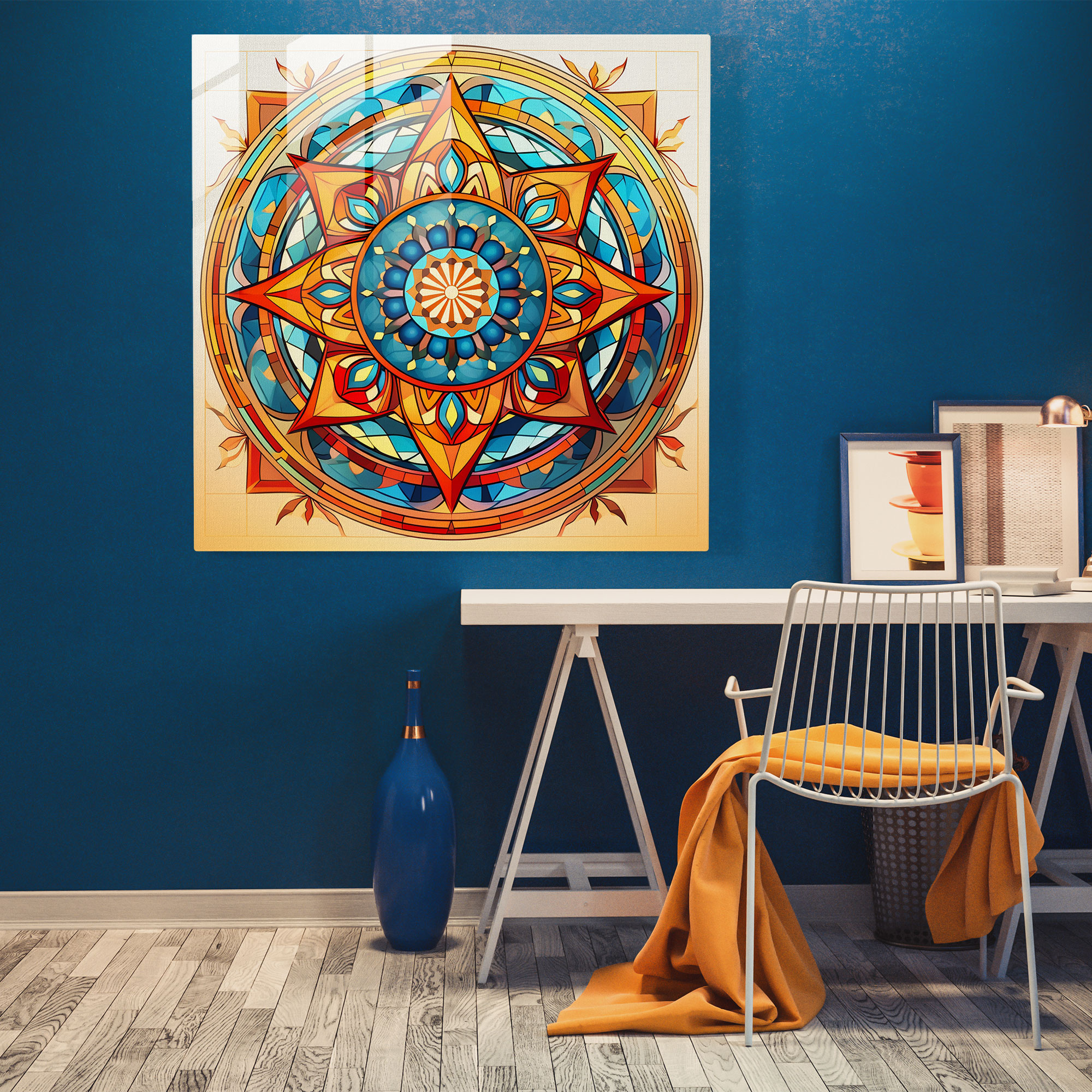 Spiritual Geometry Glass Print - Spiritual, Glass Art, Glass Print, Glass Wall Art