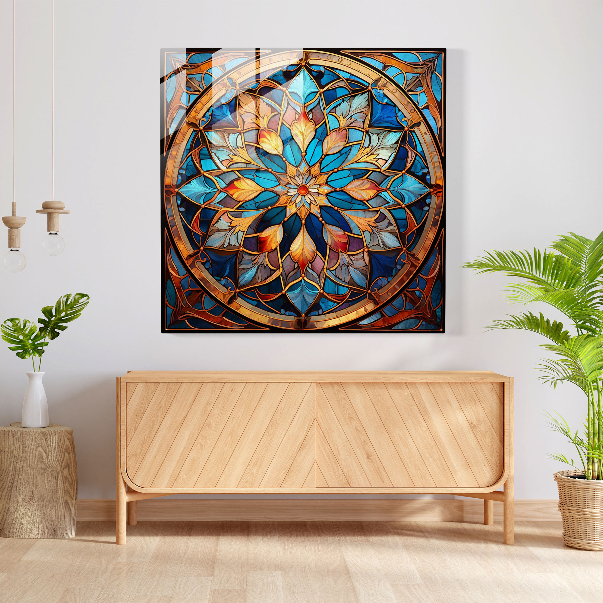 Divine Illumination Glass Print - Spiritual, Glass Print, Glass Art, Divine Illumination