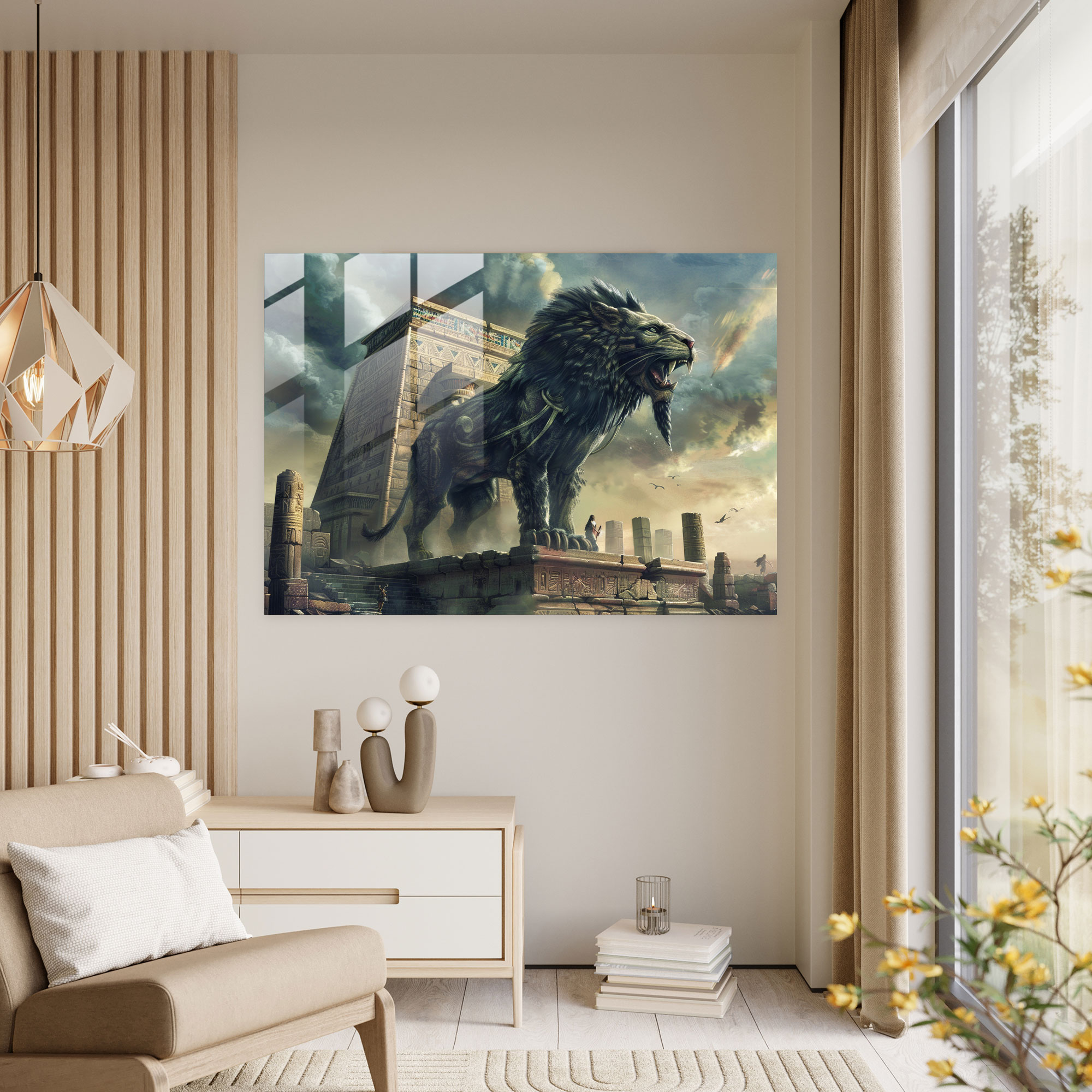 Sumerer Wohnkultur - Wanddekoration aus Glas