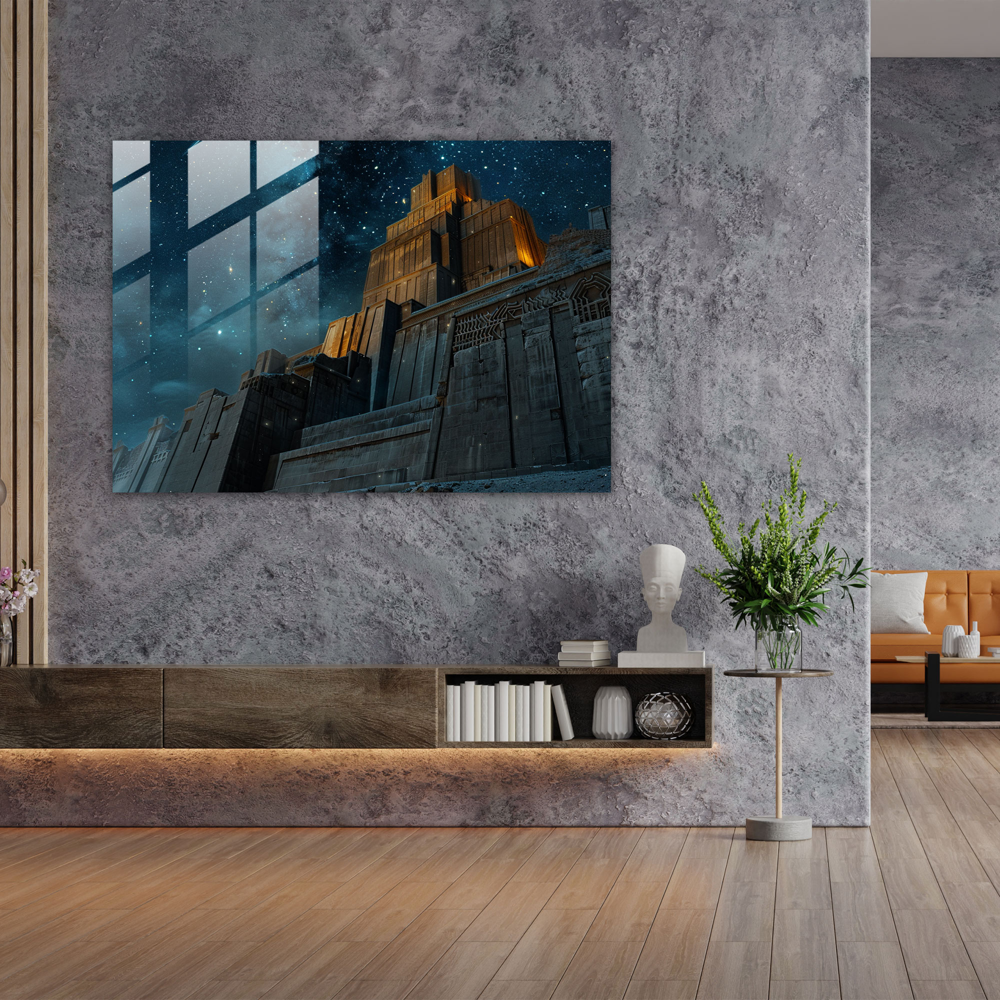 Sumerische Glaswandkunst - Sumerische Glas Kunst Antike Architektur Glaswandkunst