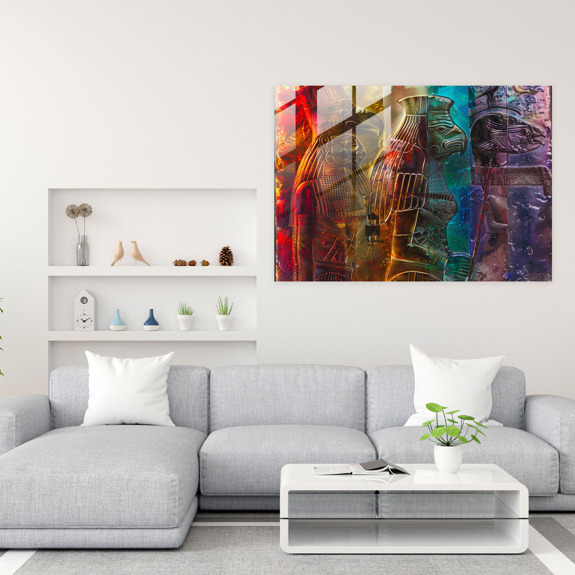 Sumerians Glass Wall Art - Sumerians, Wall Decoration, Sumerians, Glass Art