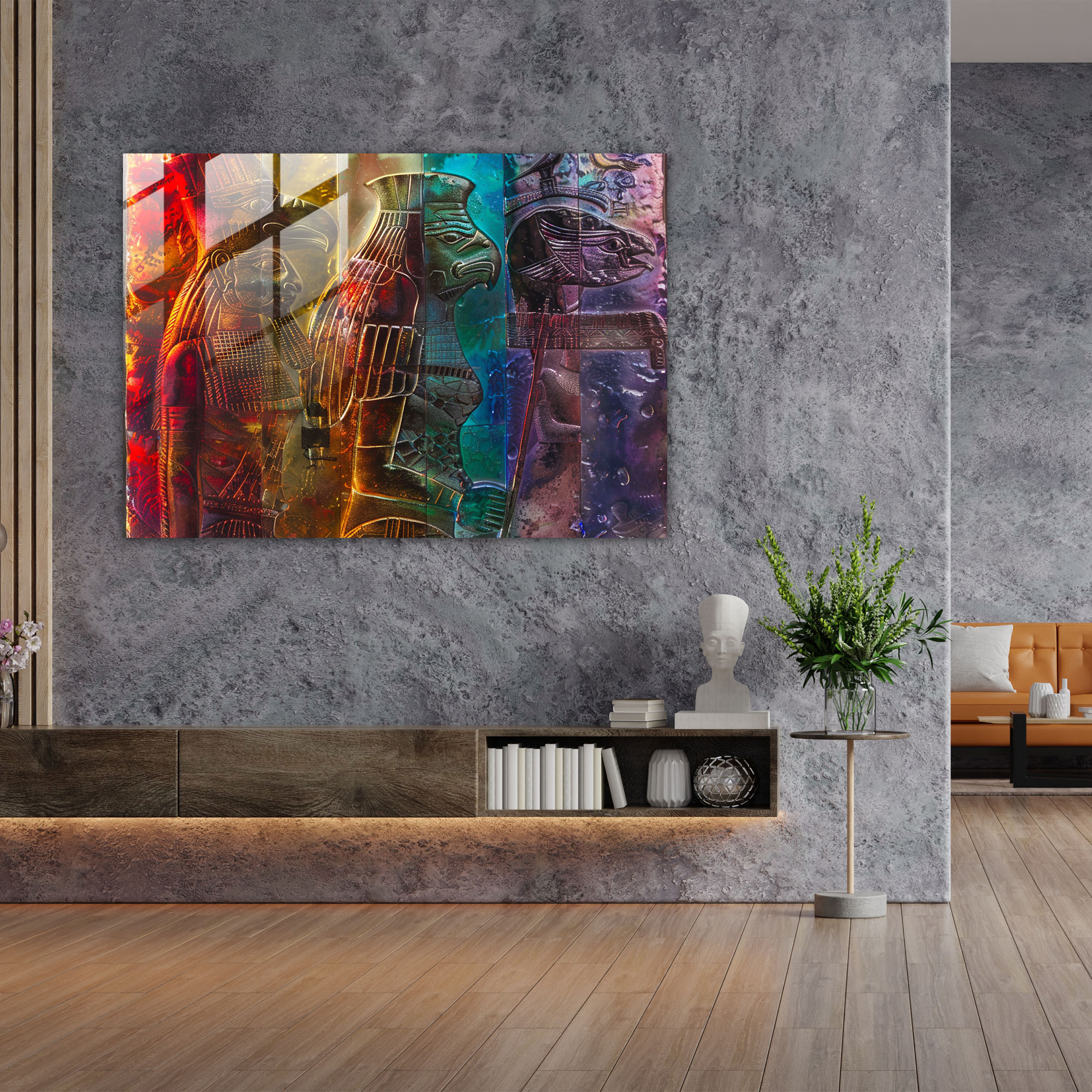 Sumerians Glass Wall Art - Sumerians, Wall Decoration, Sumerians, Glass Art