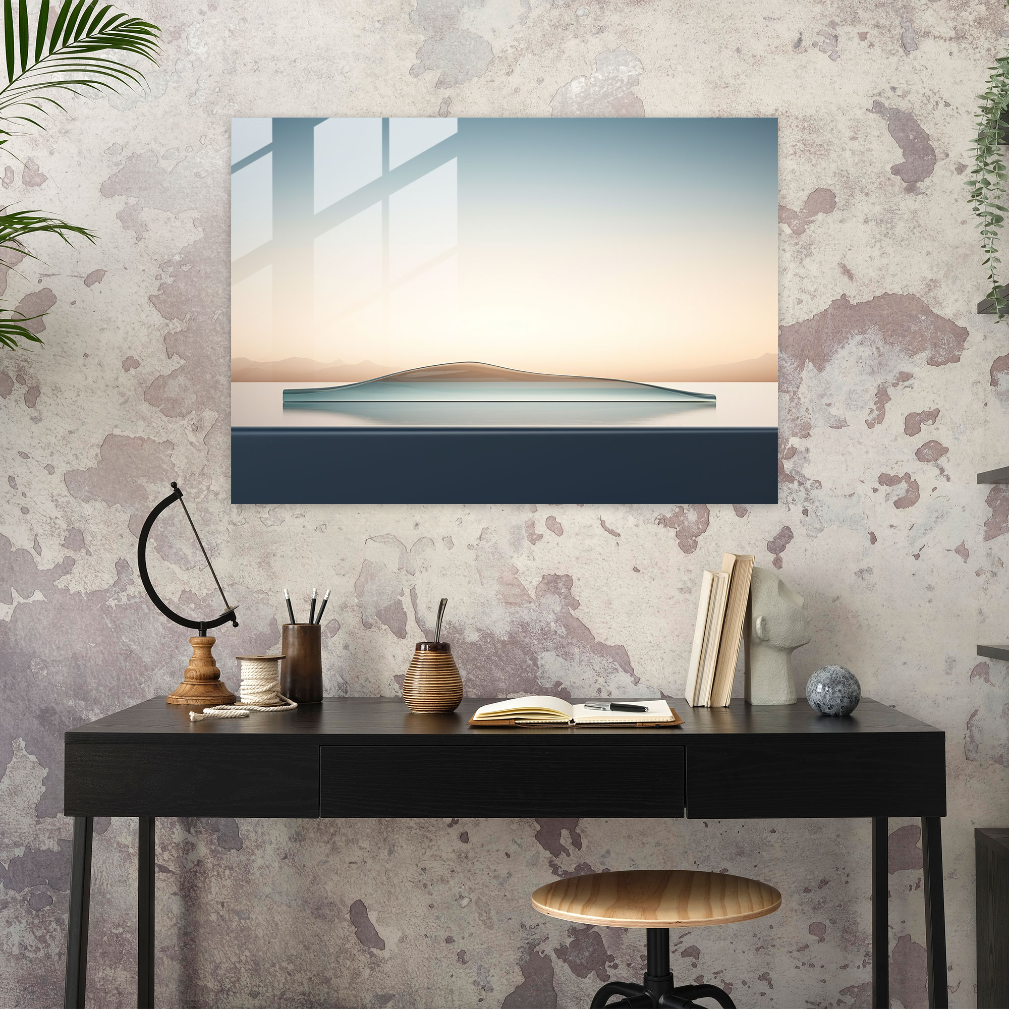 Sörf Duvar Dekorasyonu - Minimalist Tasarım Modern Sanat - Kanvas Tablo