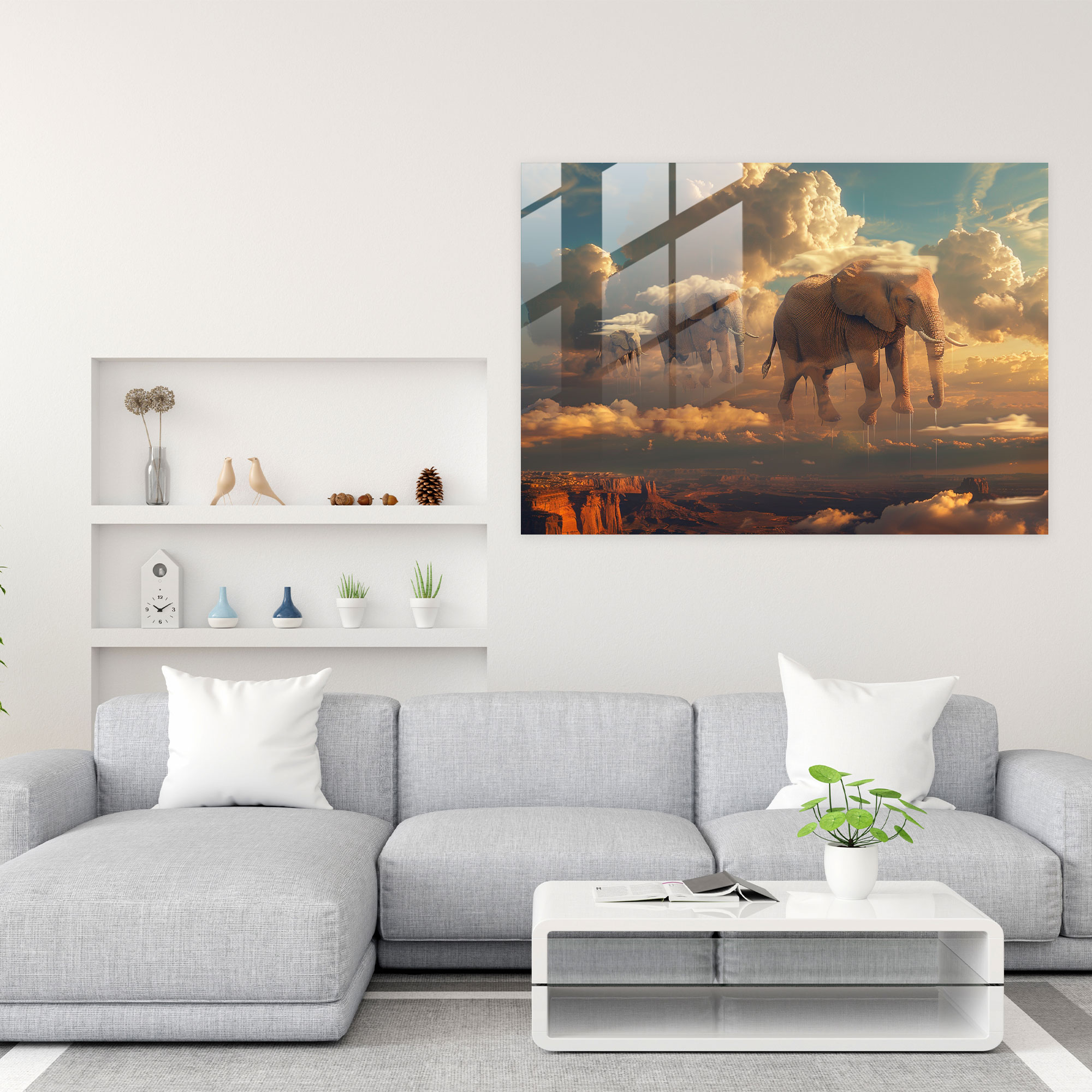 Dreamlike Surrealism Glass Wall Art - Surrealism Art, Glass Wall Art, Surrealism Art, Glass Art
