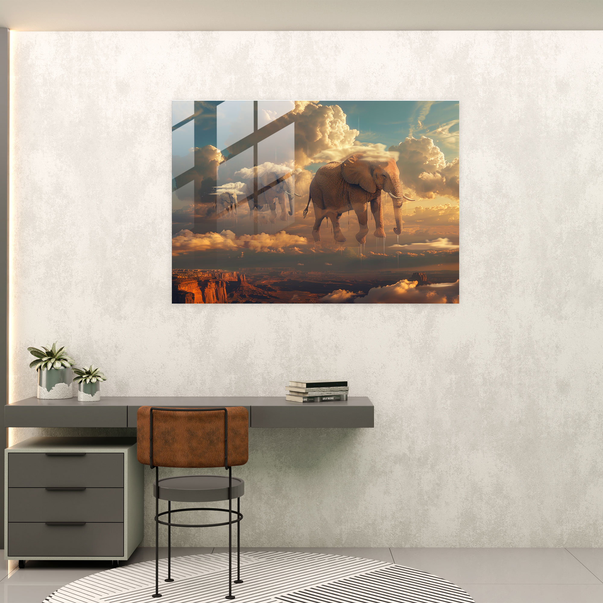 Dreamlike Surrealism Glass Wall Art - Surrealism Art, Glass Wall Art, Surrealism Art, Glass Art