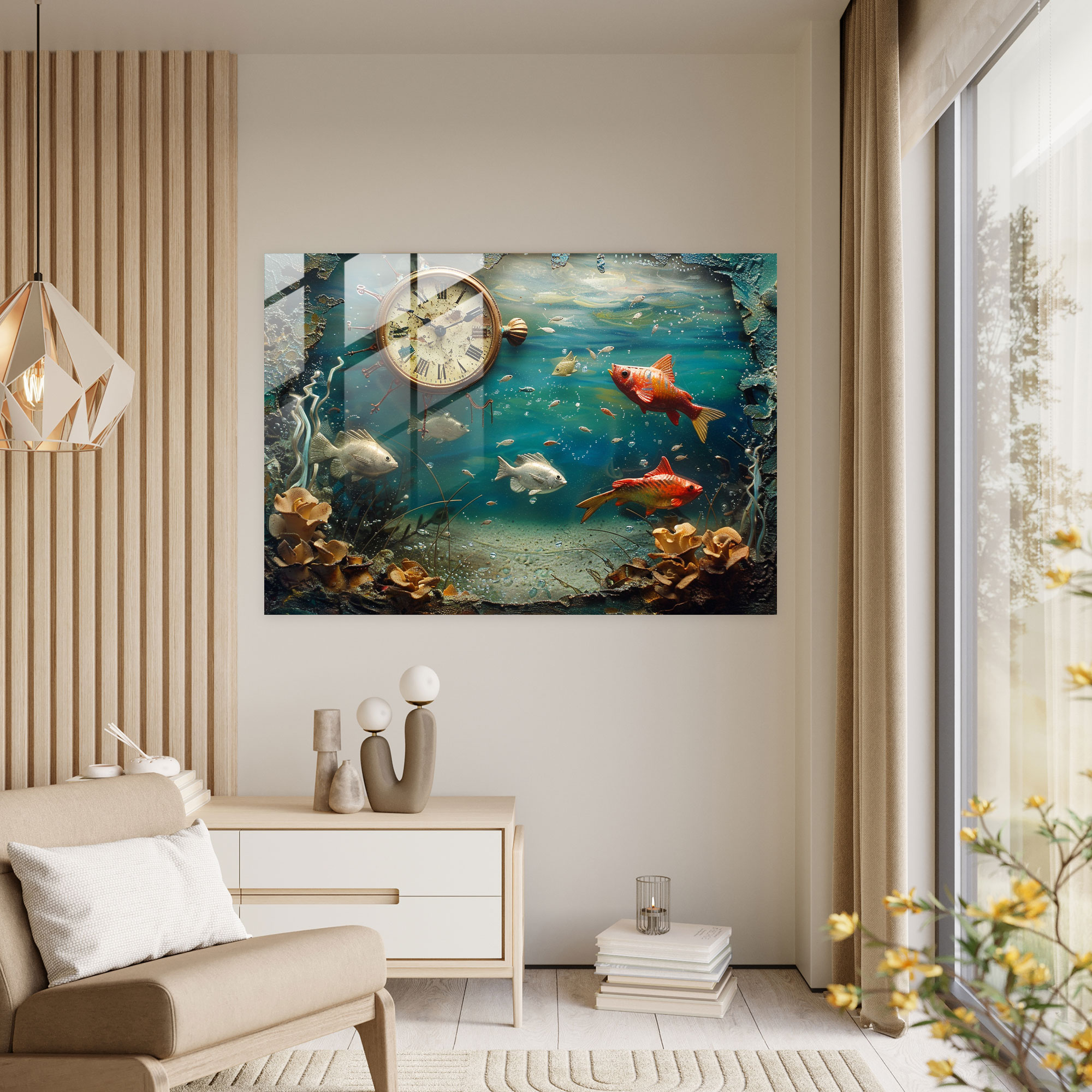 Dreamlike Surrealism Glass Wall Art - Surrealism Art, Surrealism Art, Modern Art, Glass Wall Art
