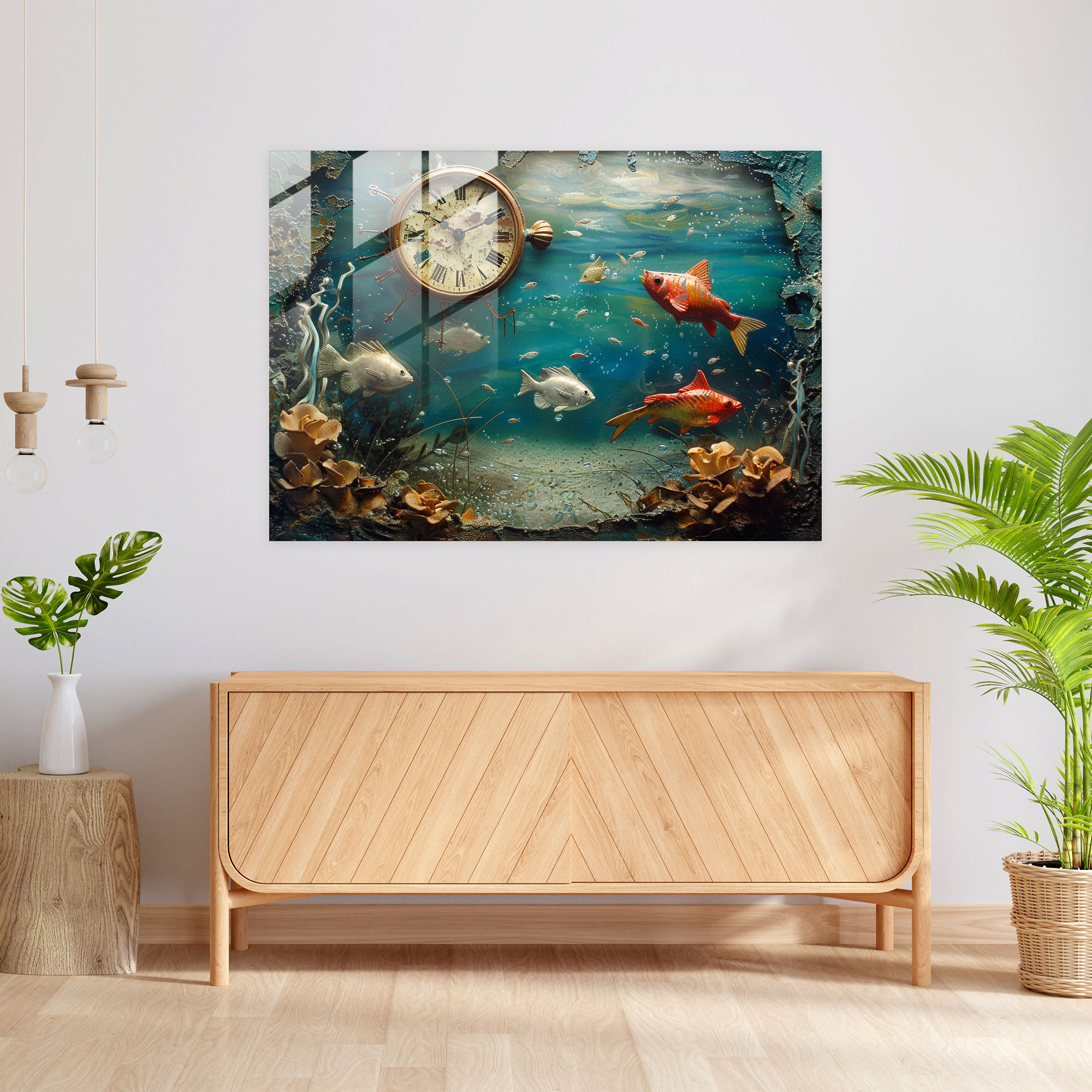 Dreamlike Surrealism Glass Wall Art - Surrealism Art, Surrealism Art, Modern Art, Glass Wall Art