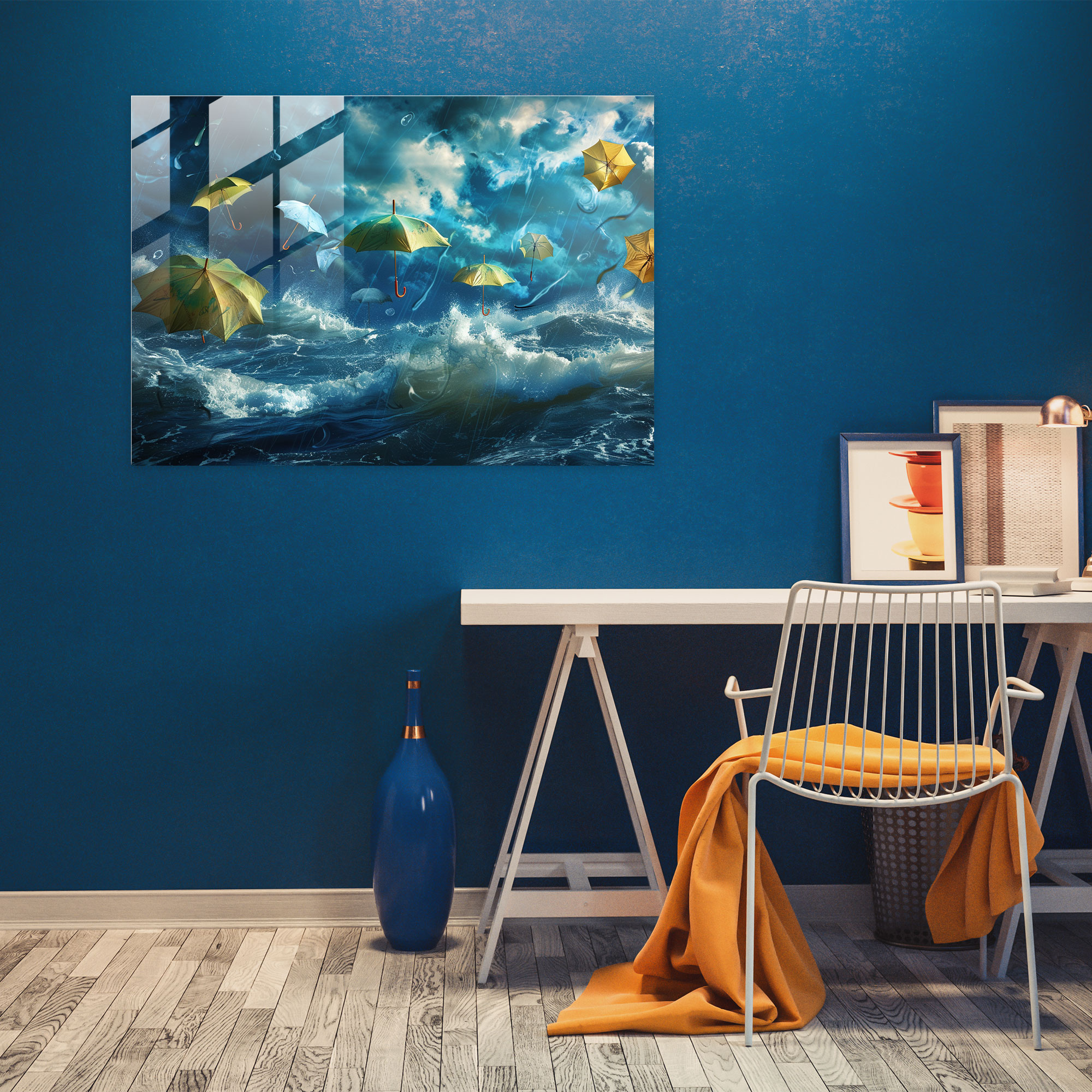 Surrealism Art Glass Wall Art - Surrealism Art, Glass Art, Wall Decoration, Glass Wall Art