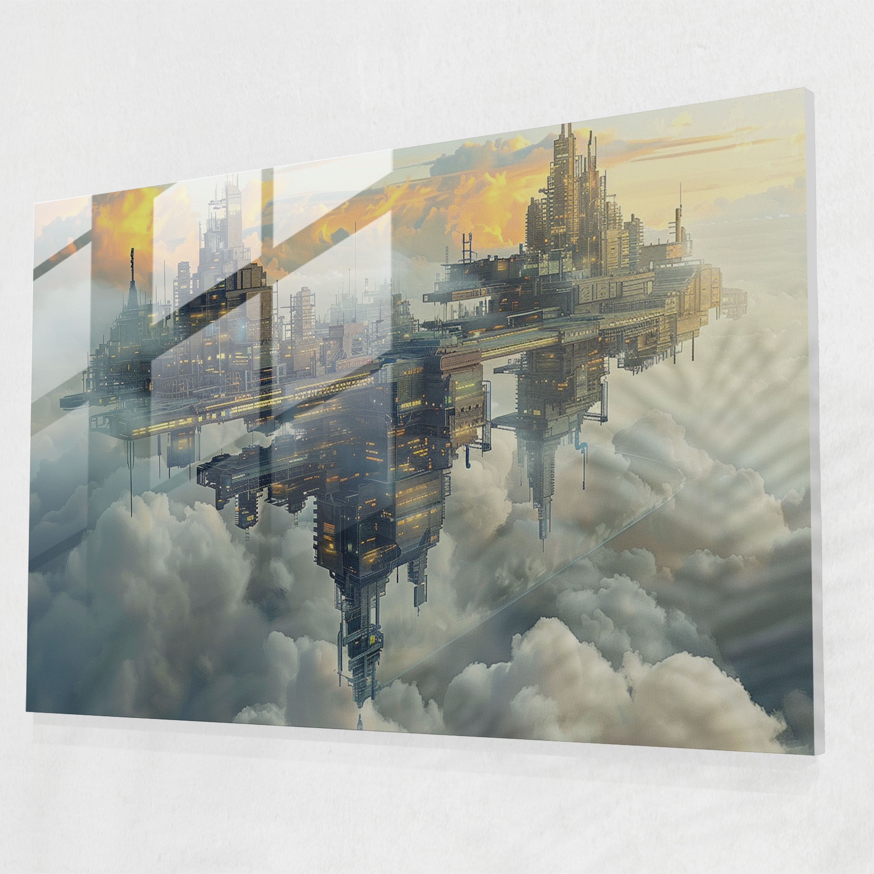 Surrealism Art Glass Print - Surrealism Art, Glass Wall Art, Surrealism Art, Modern Art
