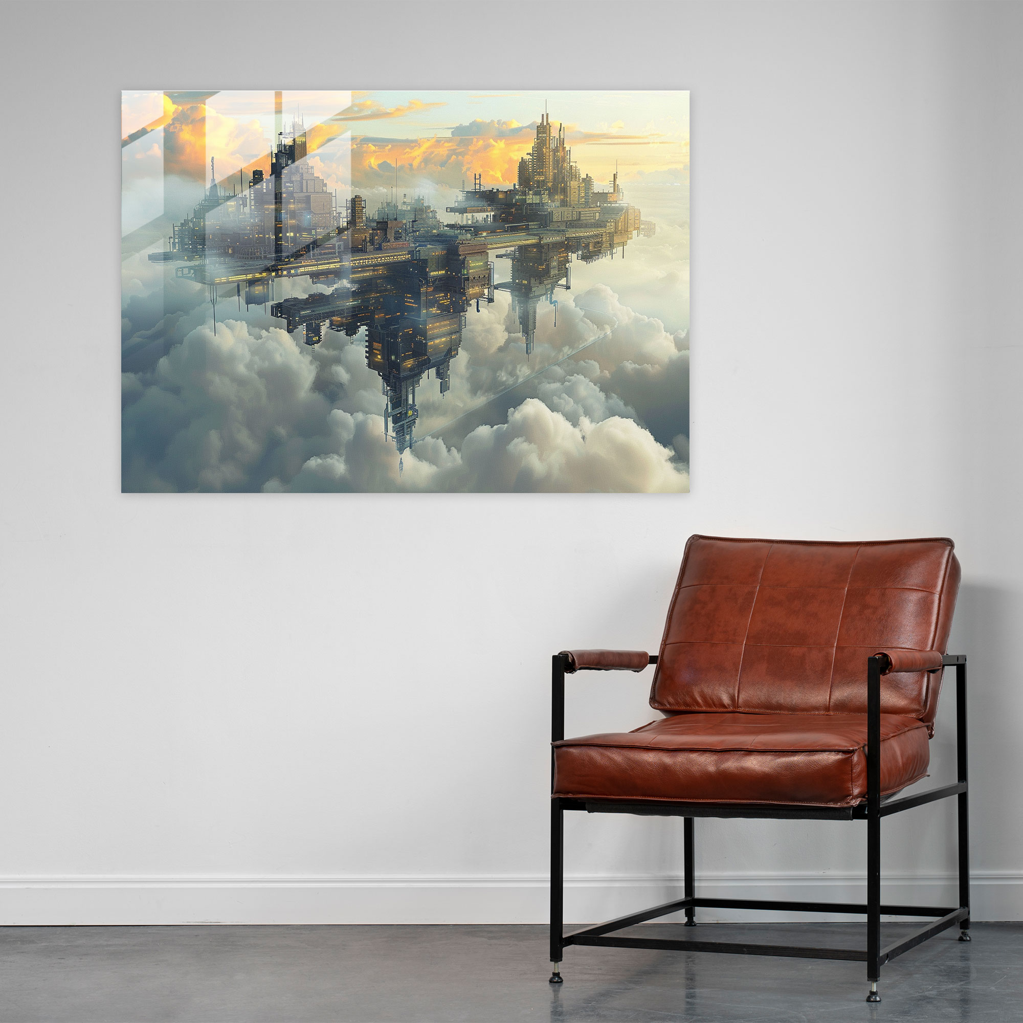 Surrealism Art Glass Print - Surrealism Art, Glass Wall Art, Surrealism Art, Modern Art