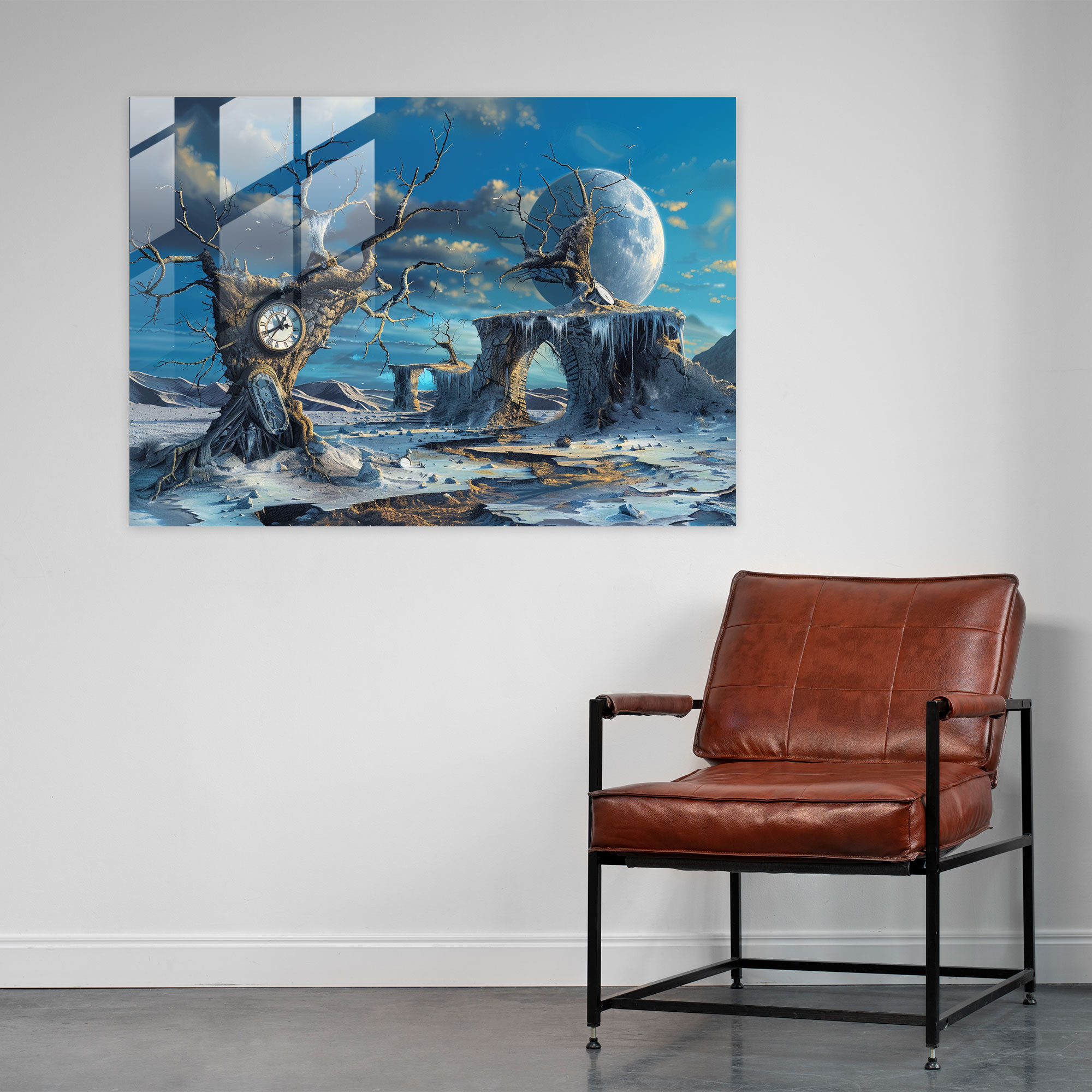 Surrealism Glass Art Modern - Surrealism Art, Landscape, Surrealistic, Modern Art