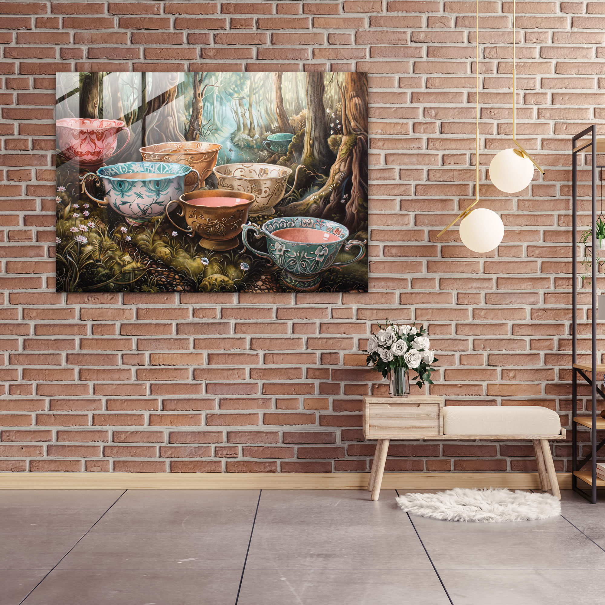 Whimsical Surrealism Home Decoration - Surrealism Art, Glass Wall Art, Glass Art, Wall Decoration
