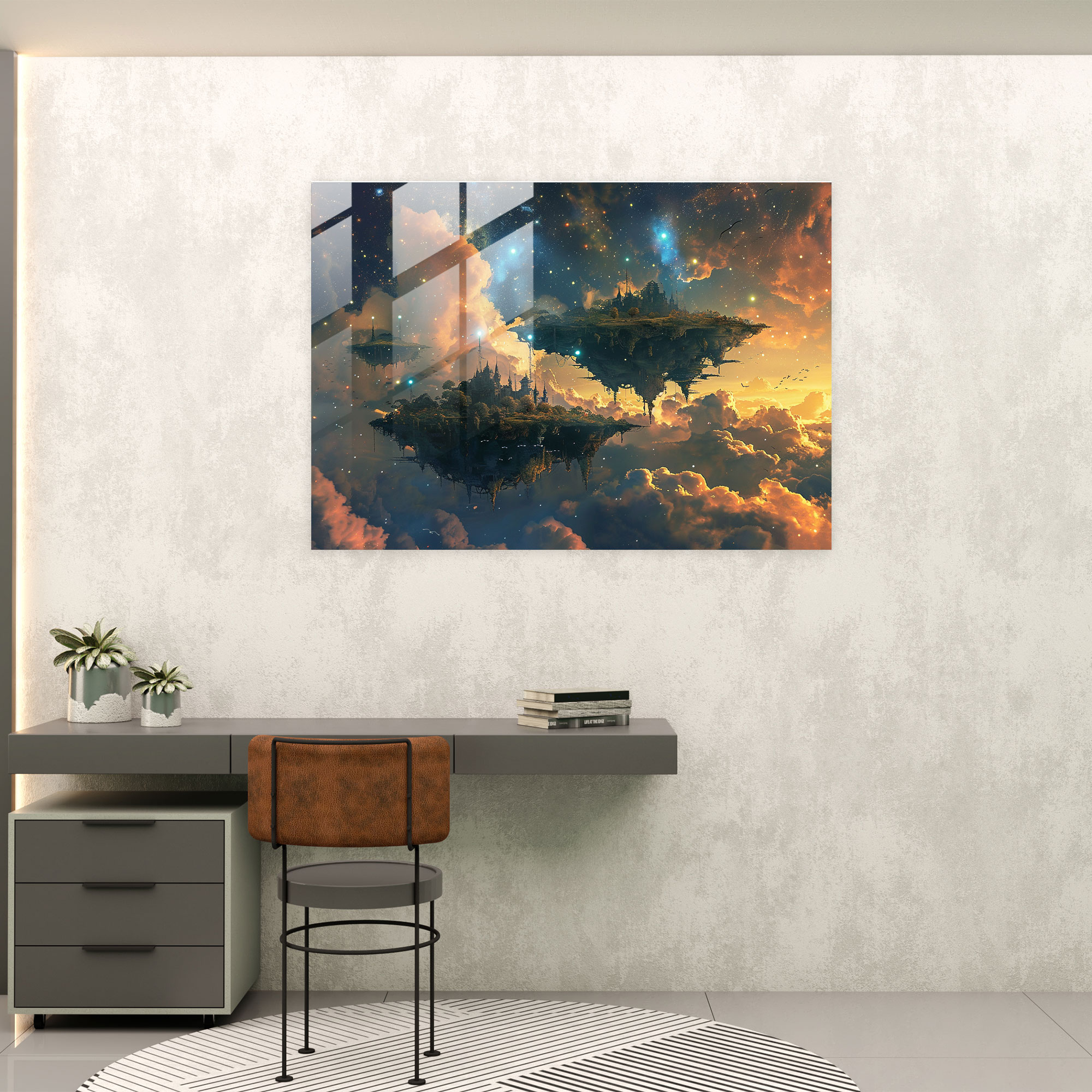 Fantasy Surrealism Glass Art - Surrealism Art, Modern Art, Glass Art, Glass Print
