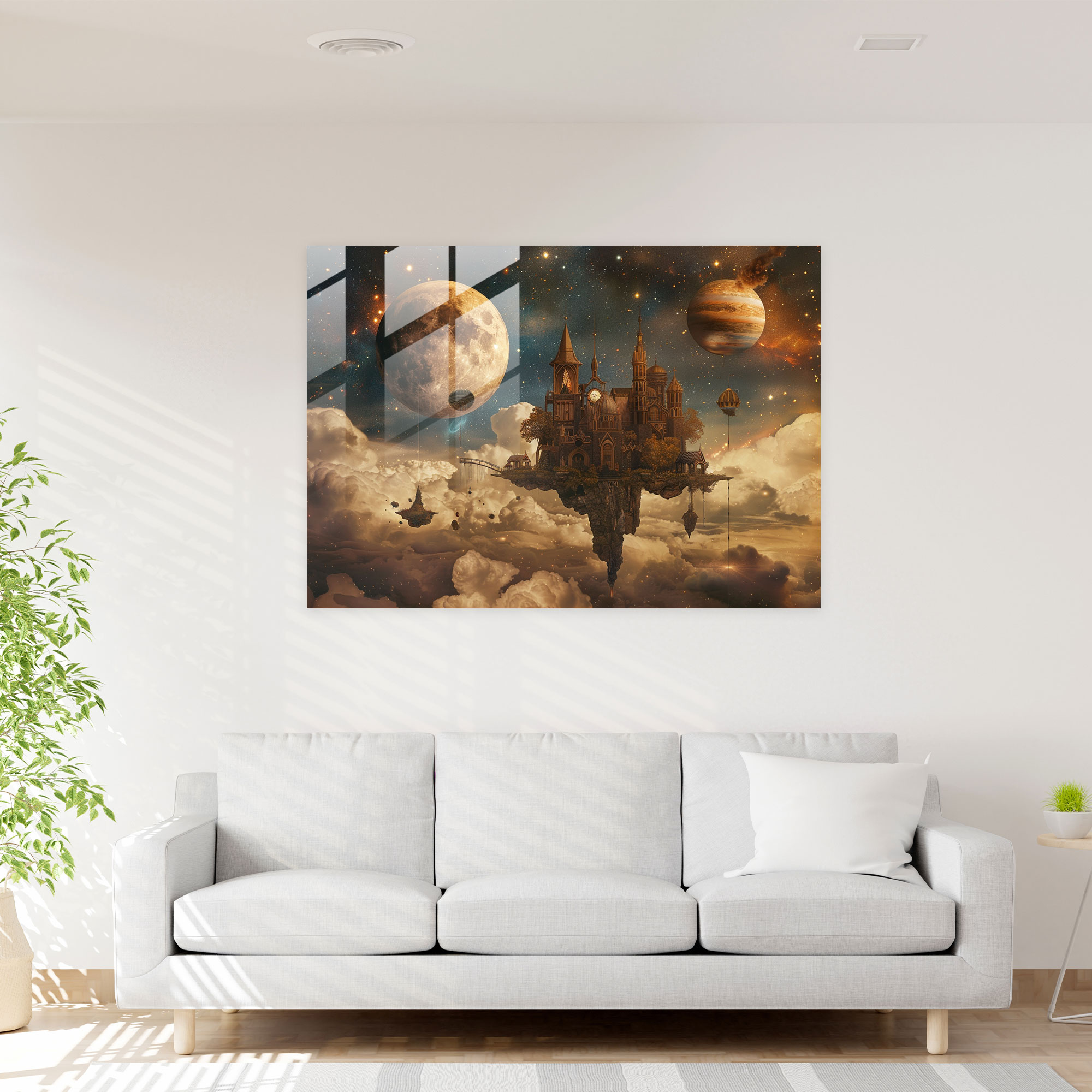 Levitating Objects Surrealism Wall Decoration - Surrealism Art, Glass Art, Wall Decoration, Home Decoration