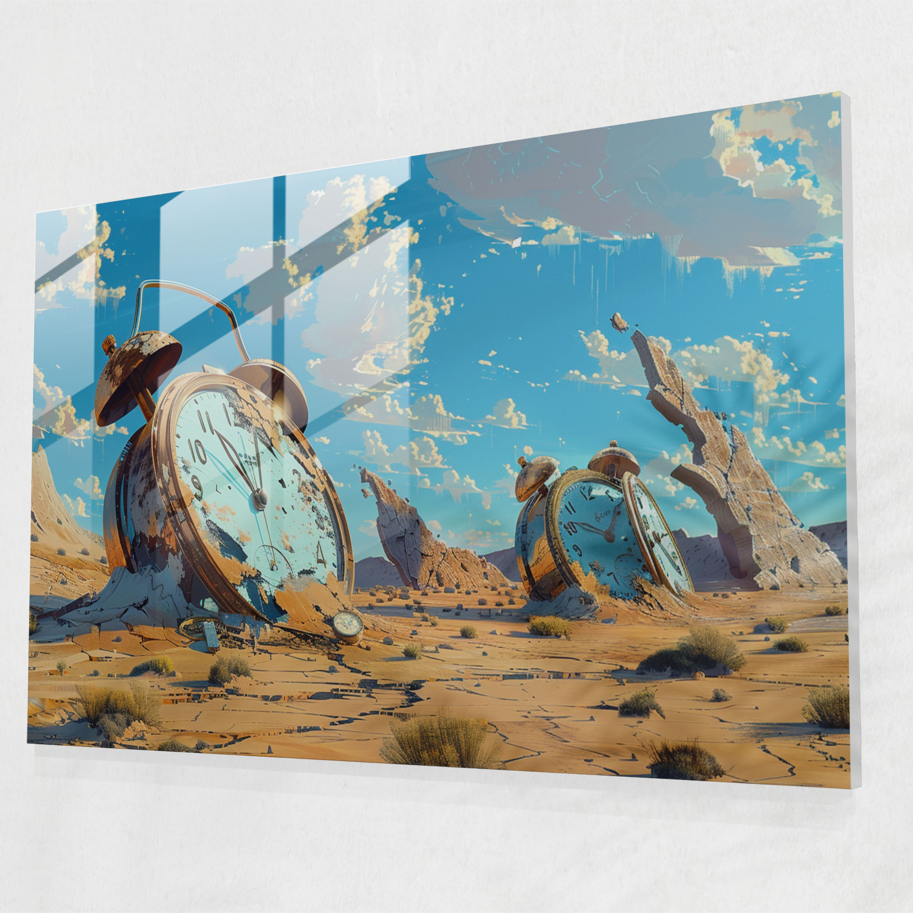 Surrealism Art Glass Print - Surrealism Art, Modern Art, Home Decoration, Surrealism Art