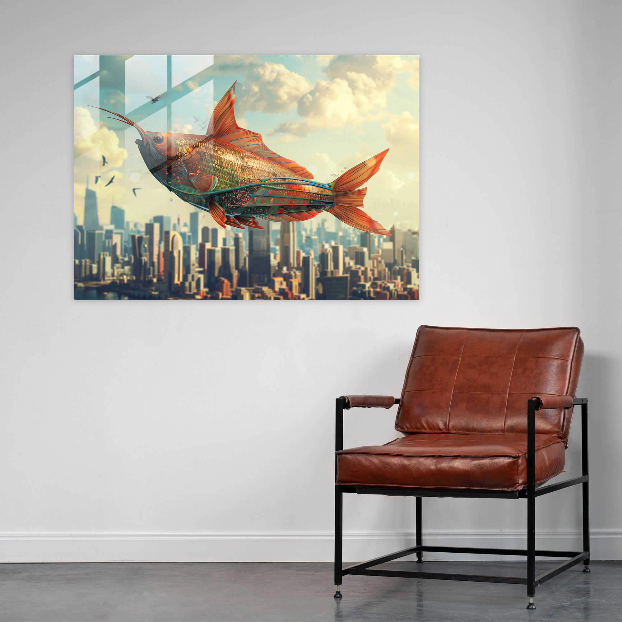 Surrealism Art Glass Wall Art - Surrealism Art, Modern Art, Surrealism Art, Wall Decoration