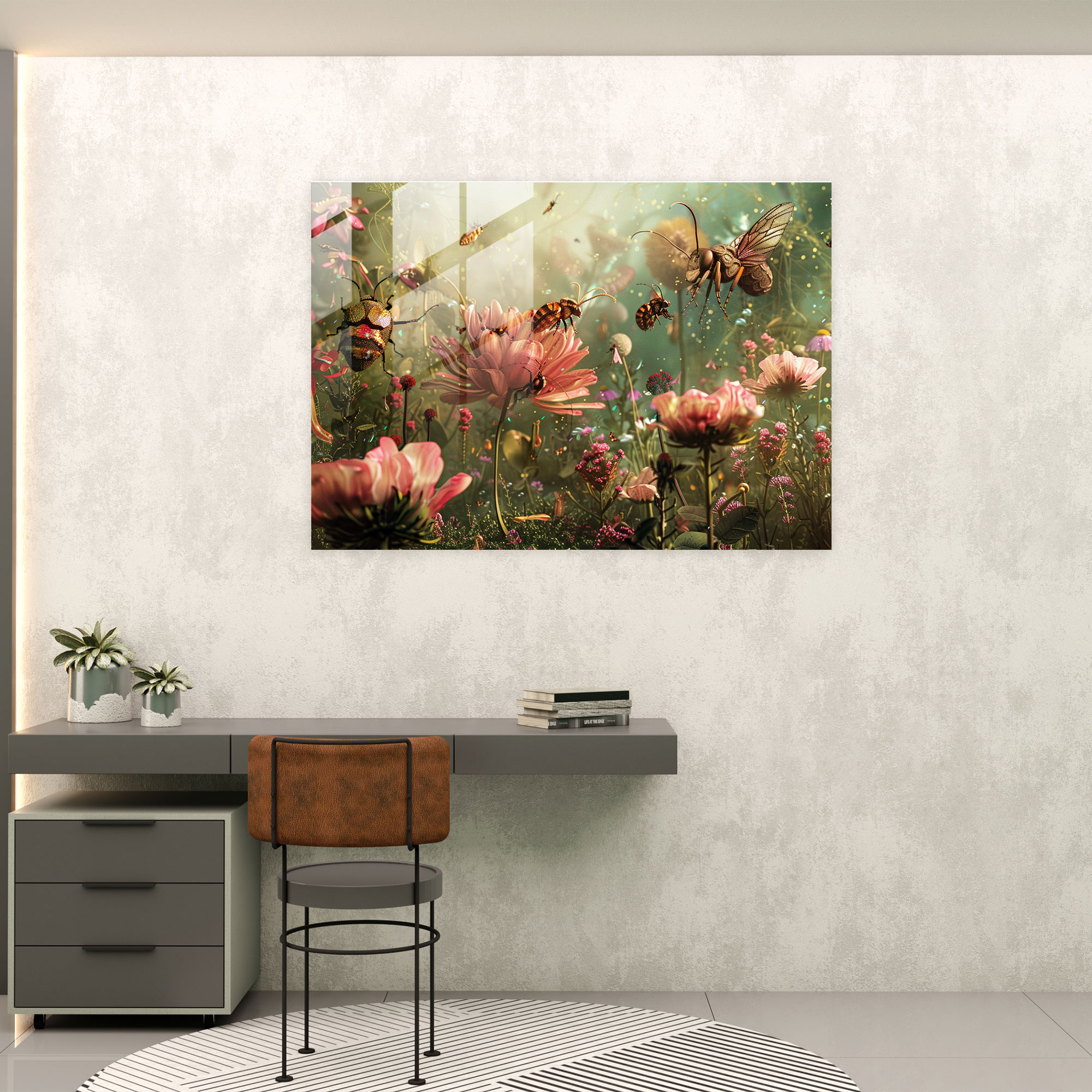 Surrealism Art Glass Wall Art - Surrealism Art, Surrealism Art, Modern Art, Home Decoration