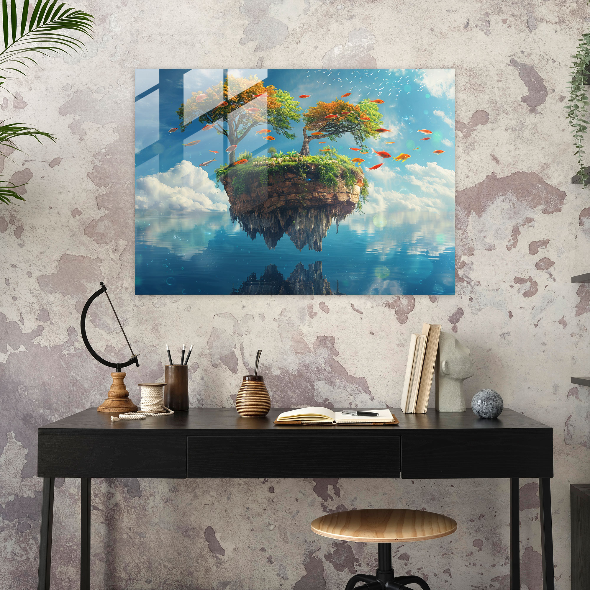 Surrealism Art Wall Decoration - Surrealism Art, Surrealism Art, Glass Print, Modern Art