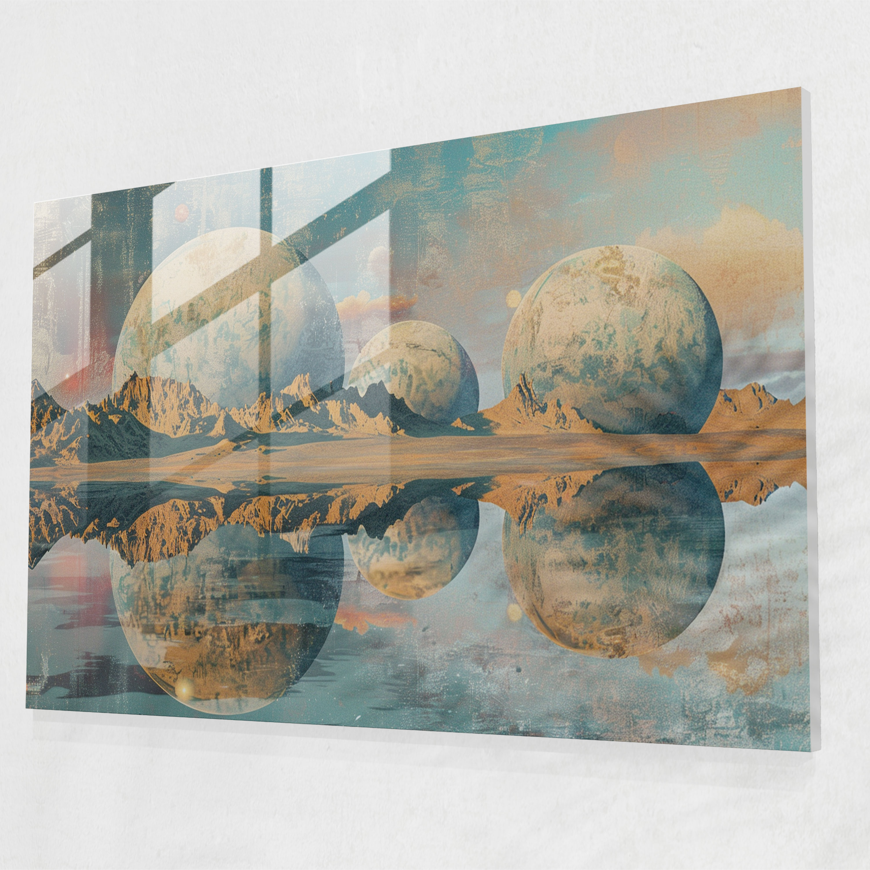 Surrealism Art Glass Art - Surrealism Art, Modern Art, Home Decoration, Glass Art