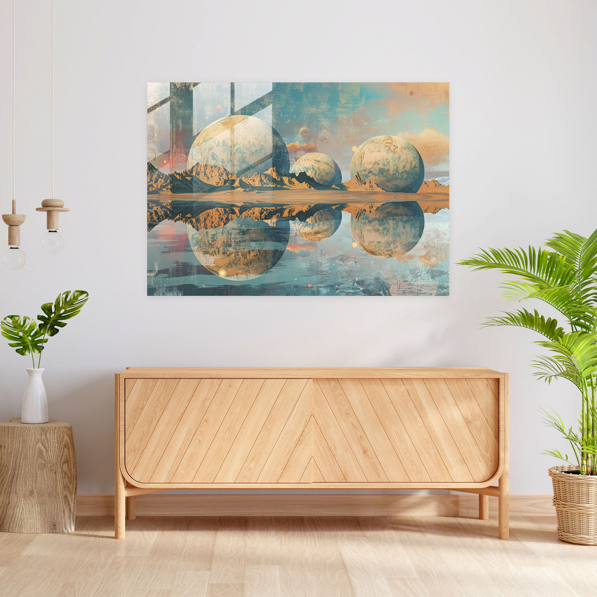 Surrealism Art Glass Art - Surrealism Art, Modern Art, Home Decoration, Glass Art