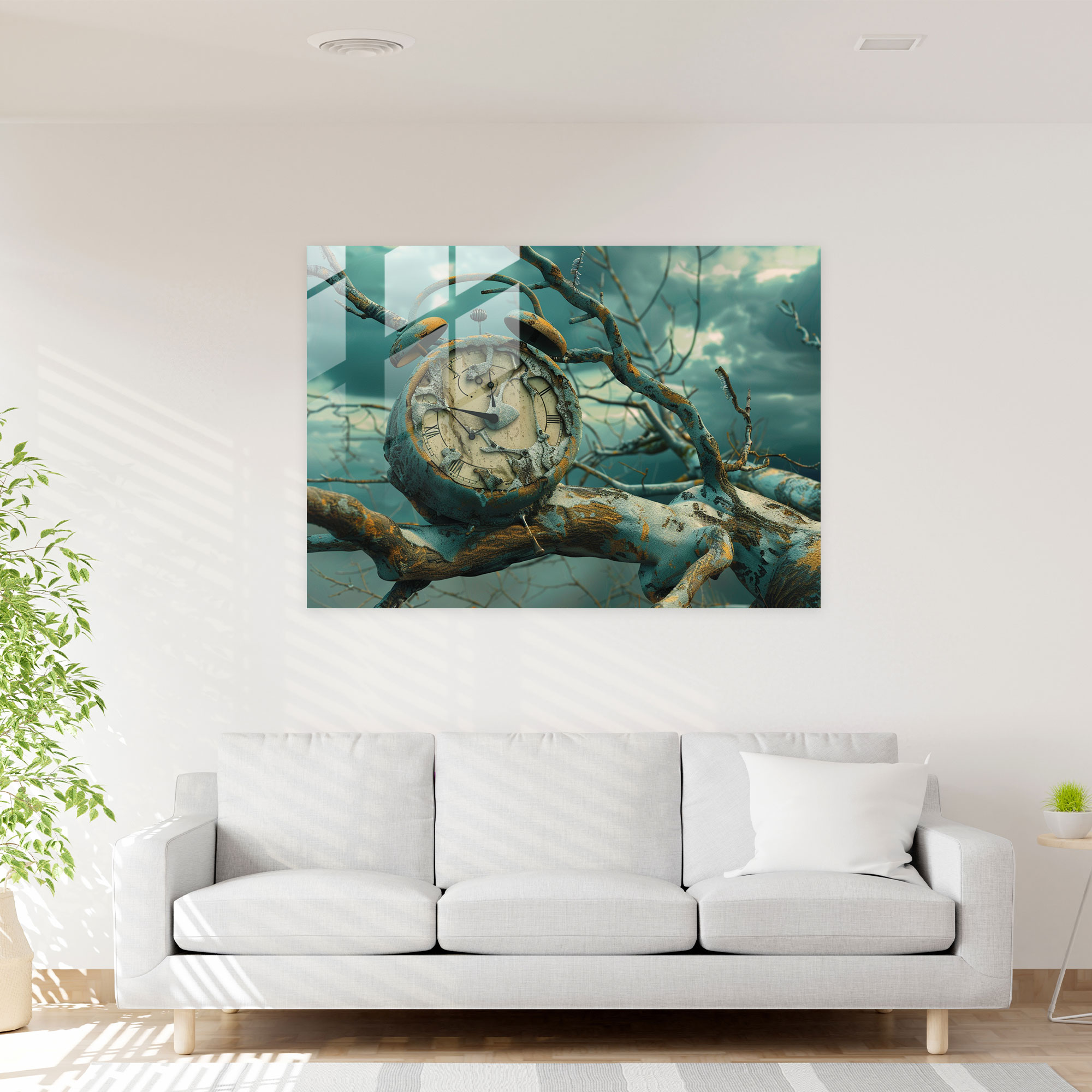 Surrealism Glass Print - Surrealism Art, Modern Art, Home Decoration, Surrealism Art