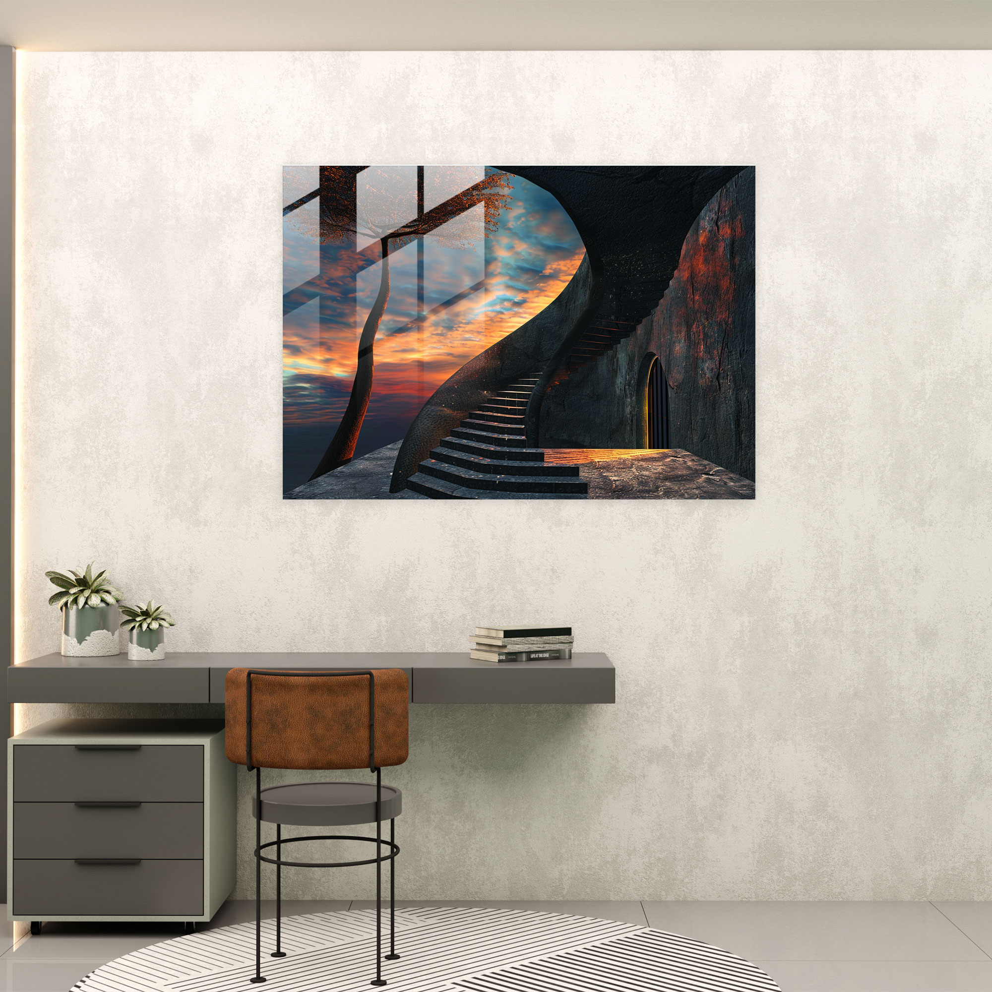 Surrealism Modern Art - Surrealism Art, Glass Print, Home Decoration, Surrealism Art