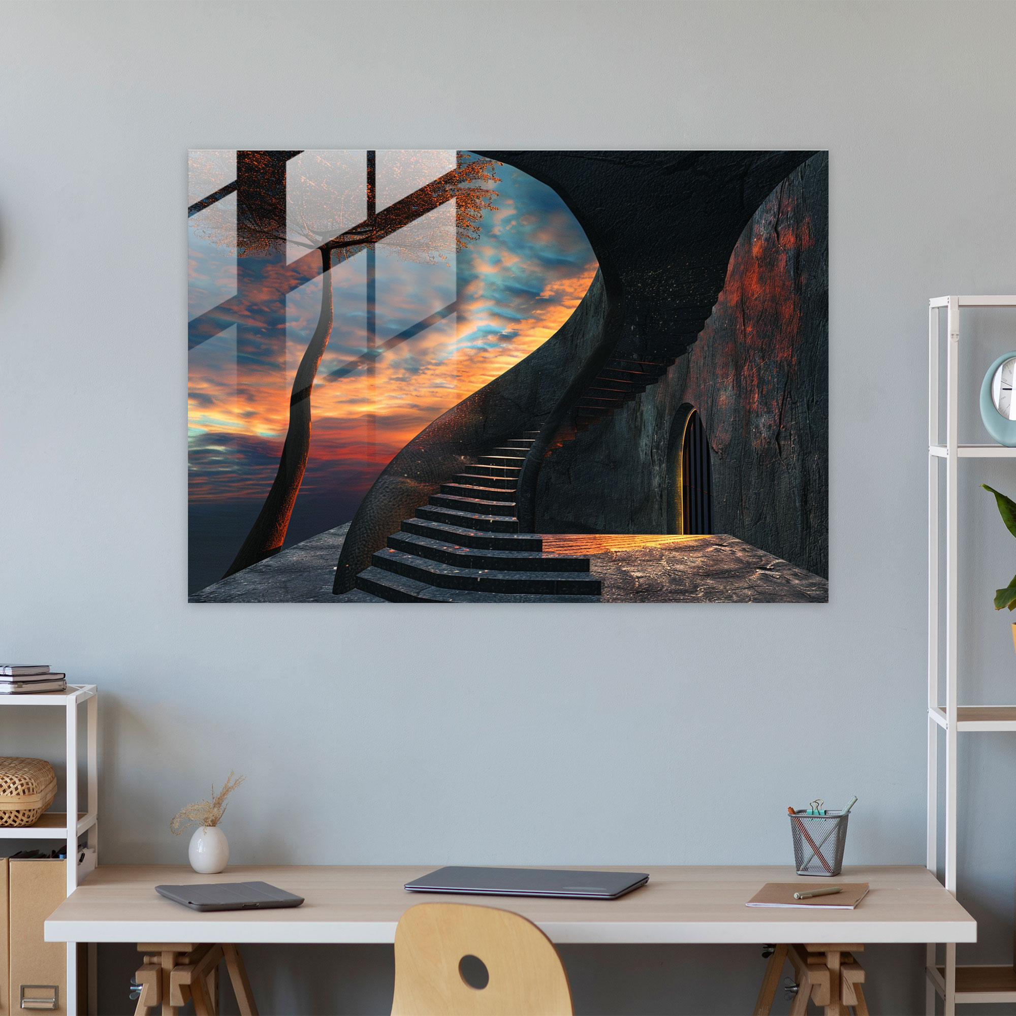 Surrealism Modern Art - Surrealism Art, Glass Print, Home Decoration, Surrealism Art