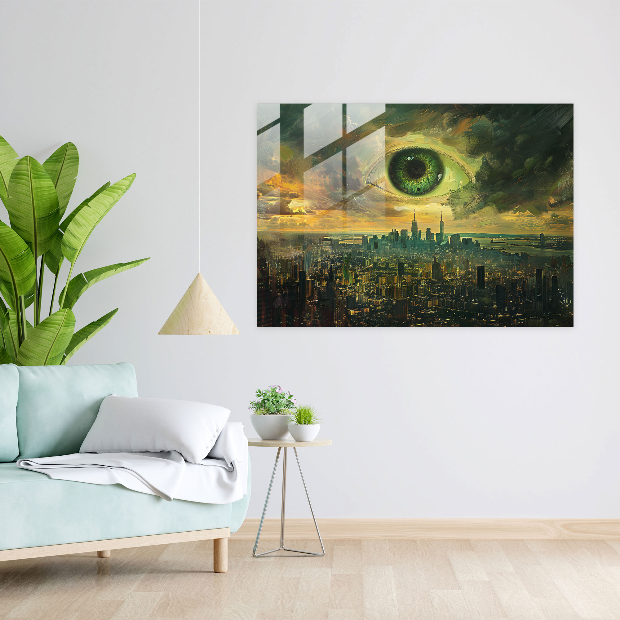 Surrealism Glass Print - Surrealism Art, Glass Print, Glass Art, Wall Decoration