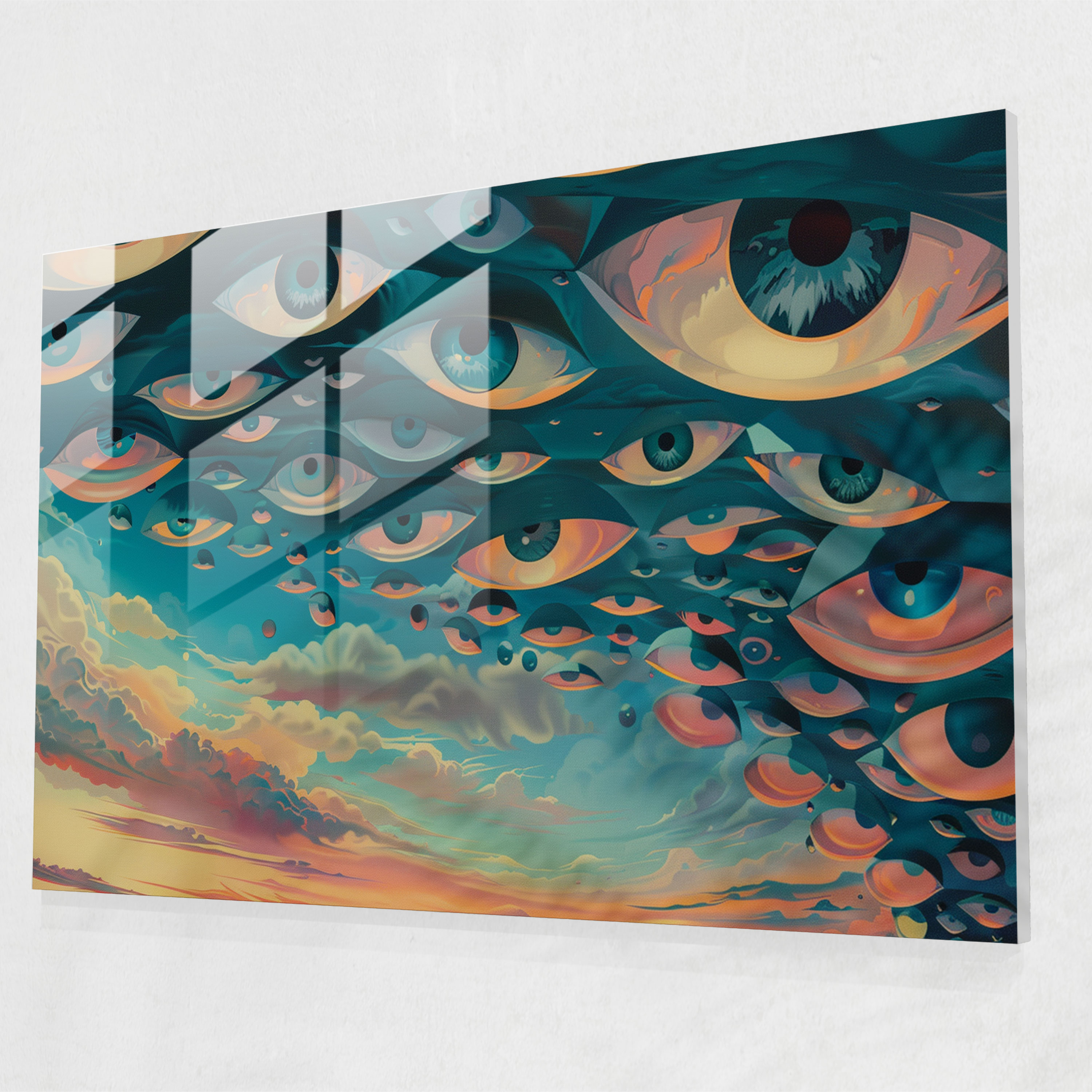 Surrealism Wall Decoration - Surrealism Art, Surrealism Art, Modern Art, Glass Print