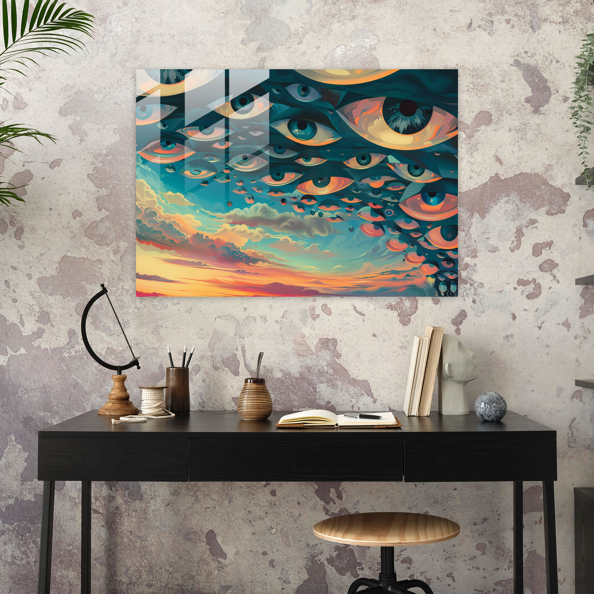 Surrealism Wall Decoration - Surrealism Art, Surrealism Art, Modern Art, Glass Print