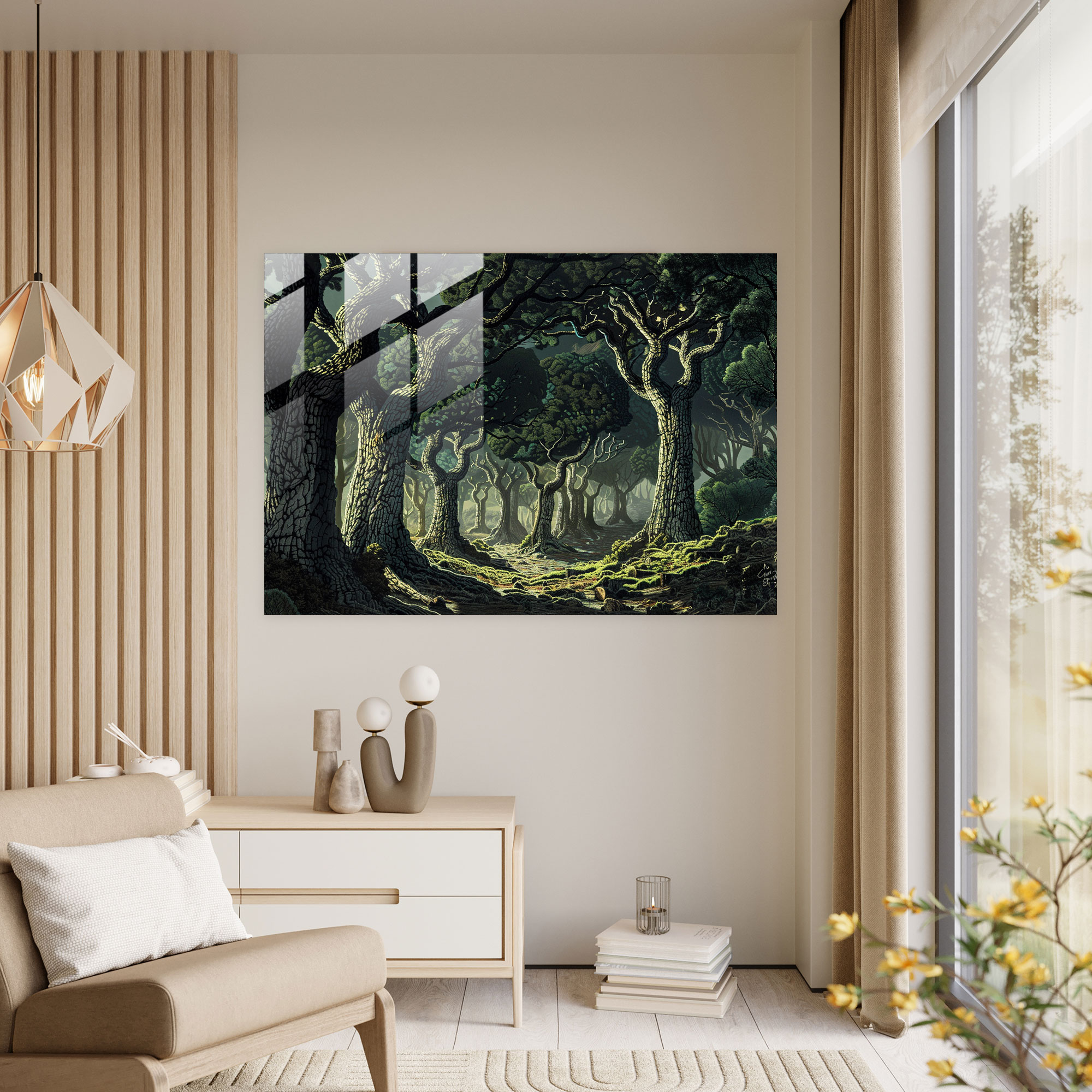 Surrealism Home Decoration - Surrealism Art, Modern Art, Glass Print, Surrealism Art