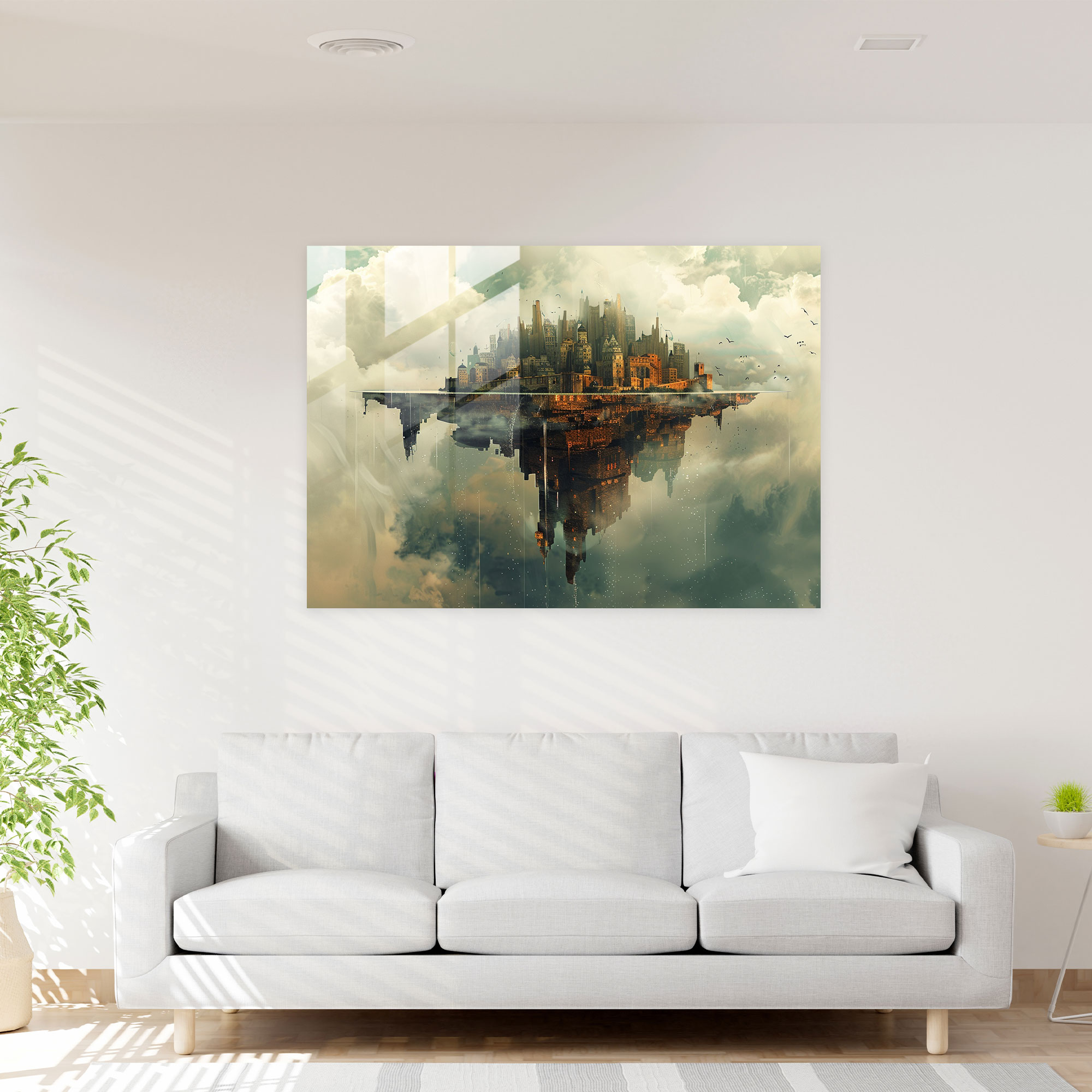 Surrealism Art Glass Wall Art - Surrealism Art, Wall Decoration, Glass Print, Glass Wall Art