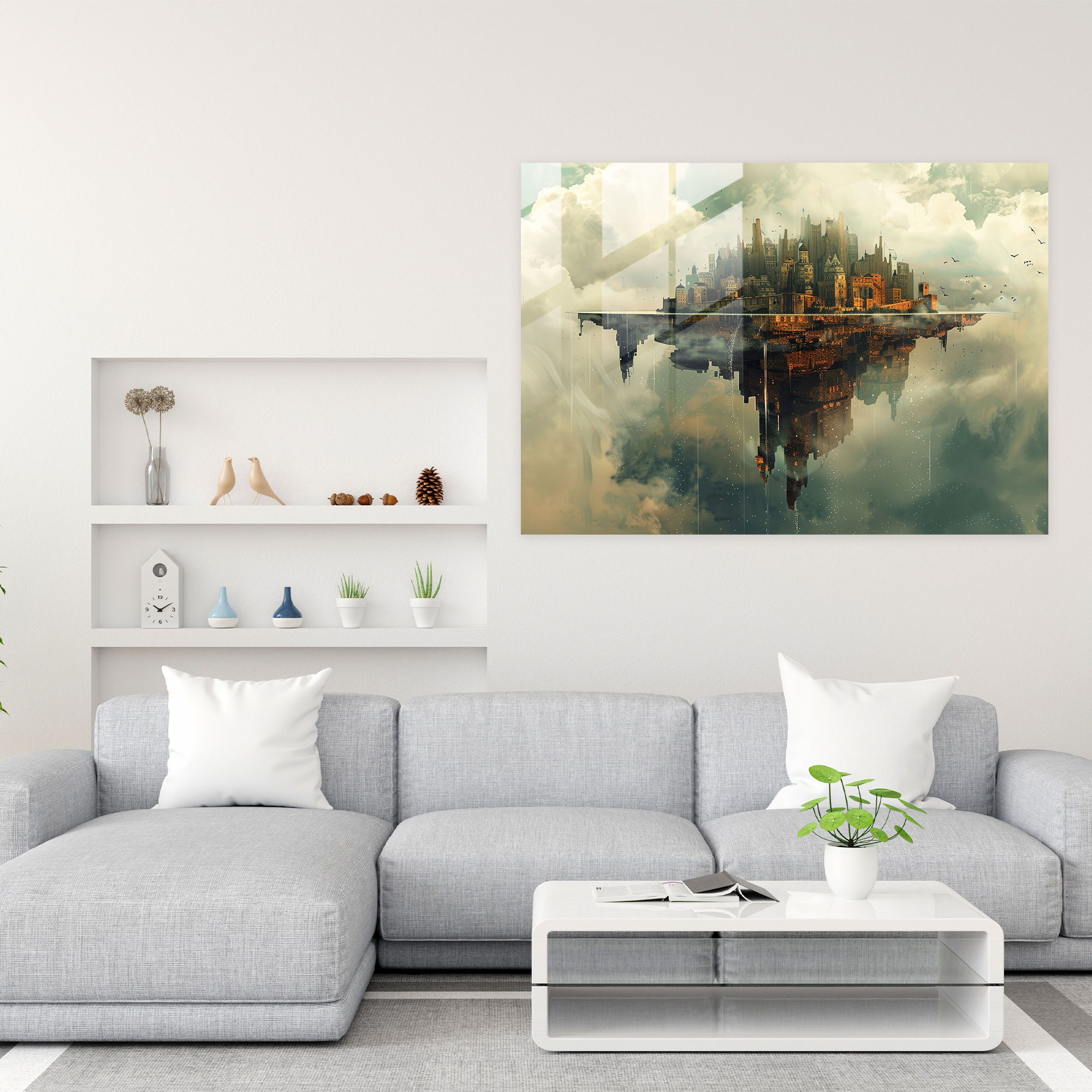 Surrealism Art Glass Wall Art - Surrealism Art, Wall Decoration, Glass Print, Glass Wall Art