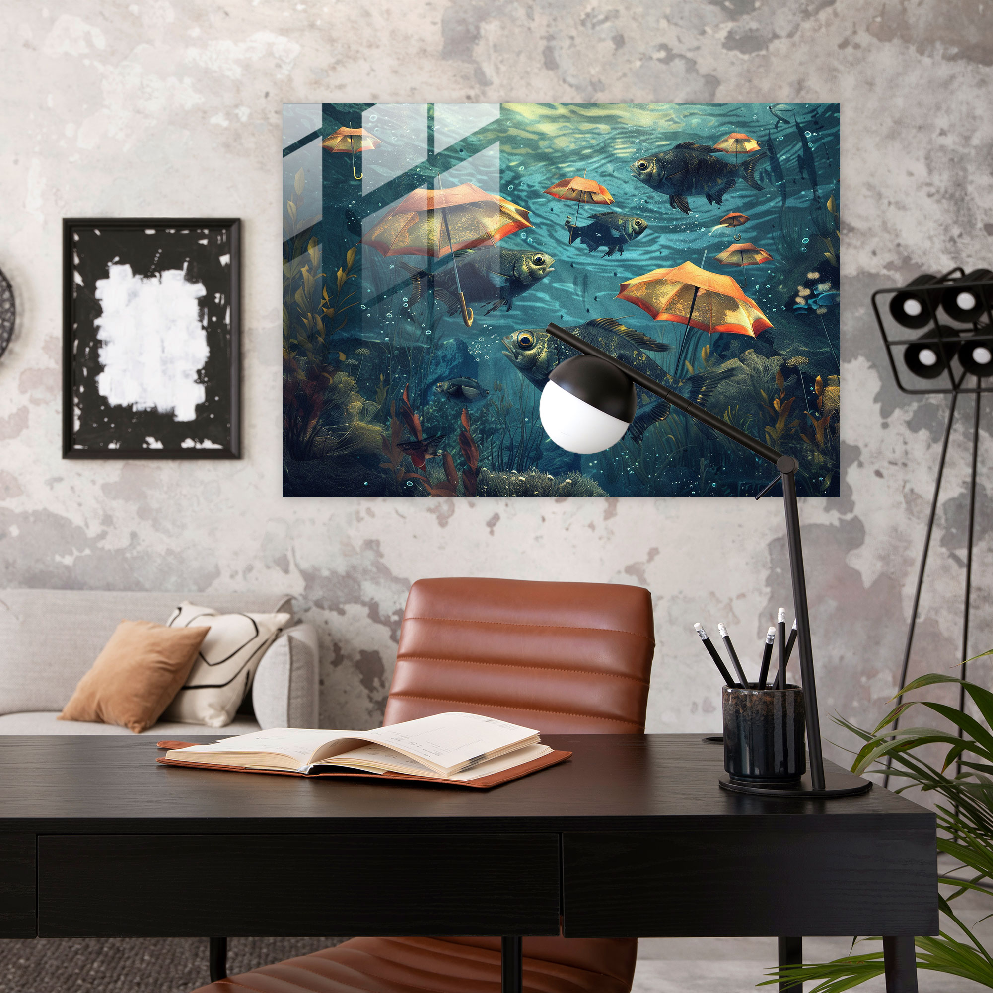 Surrealism Art Glass Print - Surrealism Art, Modern Art, Glass Art, Wall Decoration