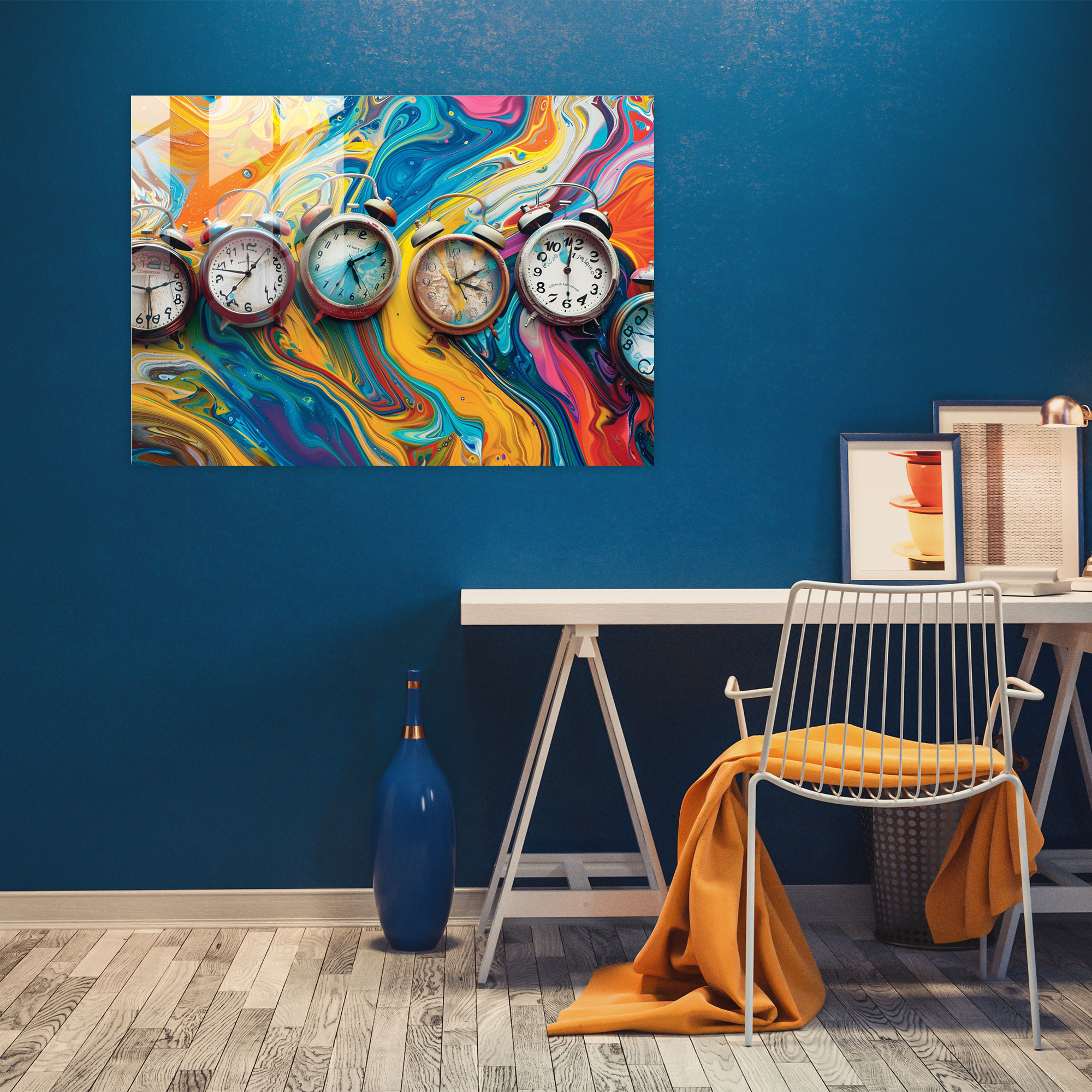 Surrealism Art Glass Wall Art - Surrealism Art, Modern Art, Wall Decoration, Glass Art