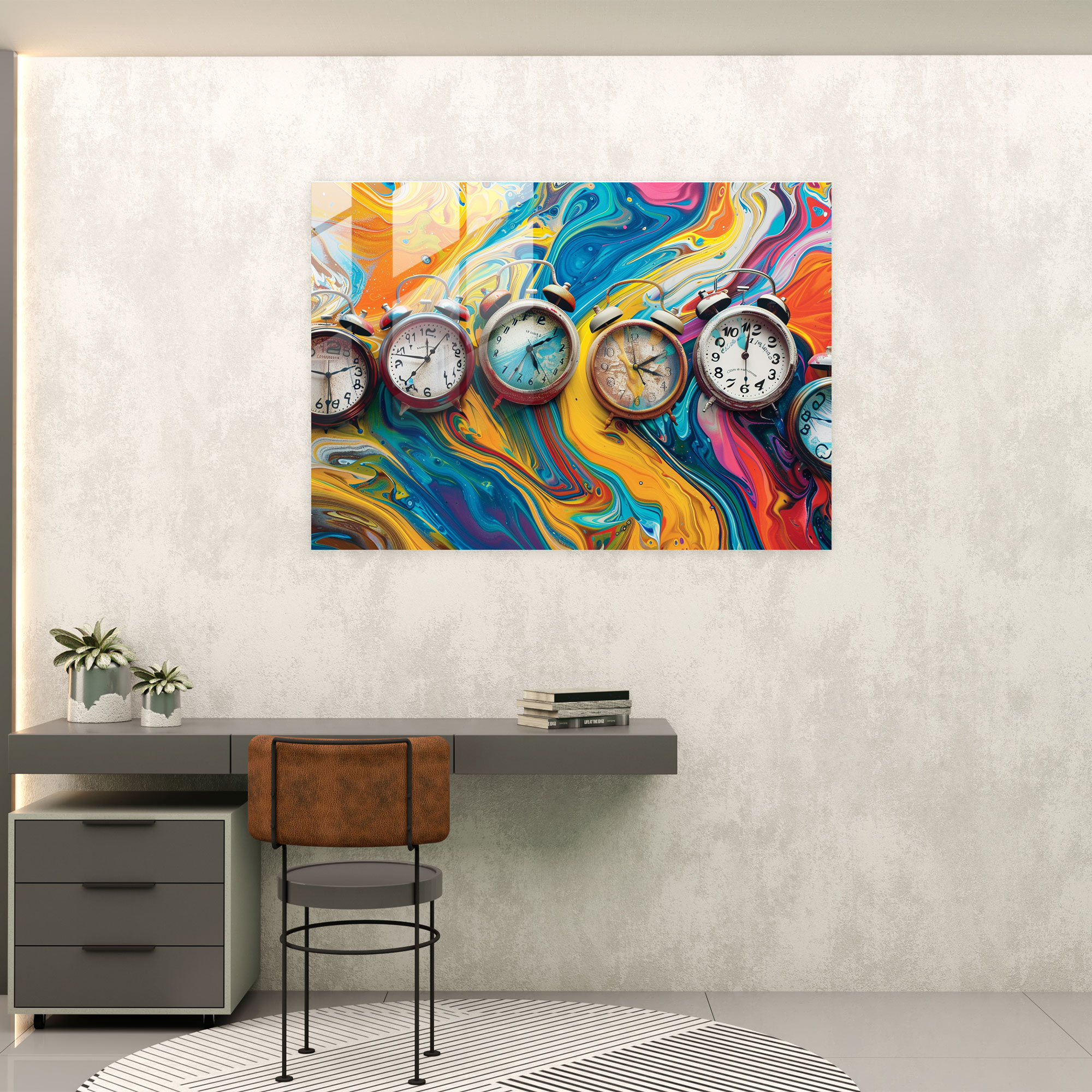Surrealism Art Glass Wall Art - Surrealism Art, Modern Art, Wall Decoration, Glass Art