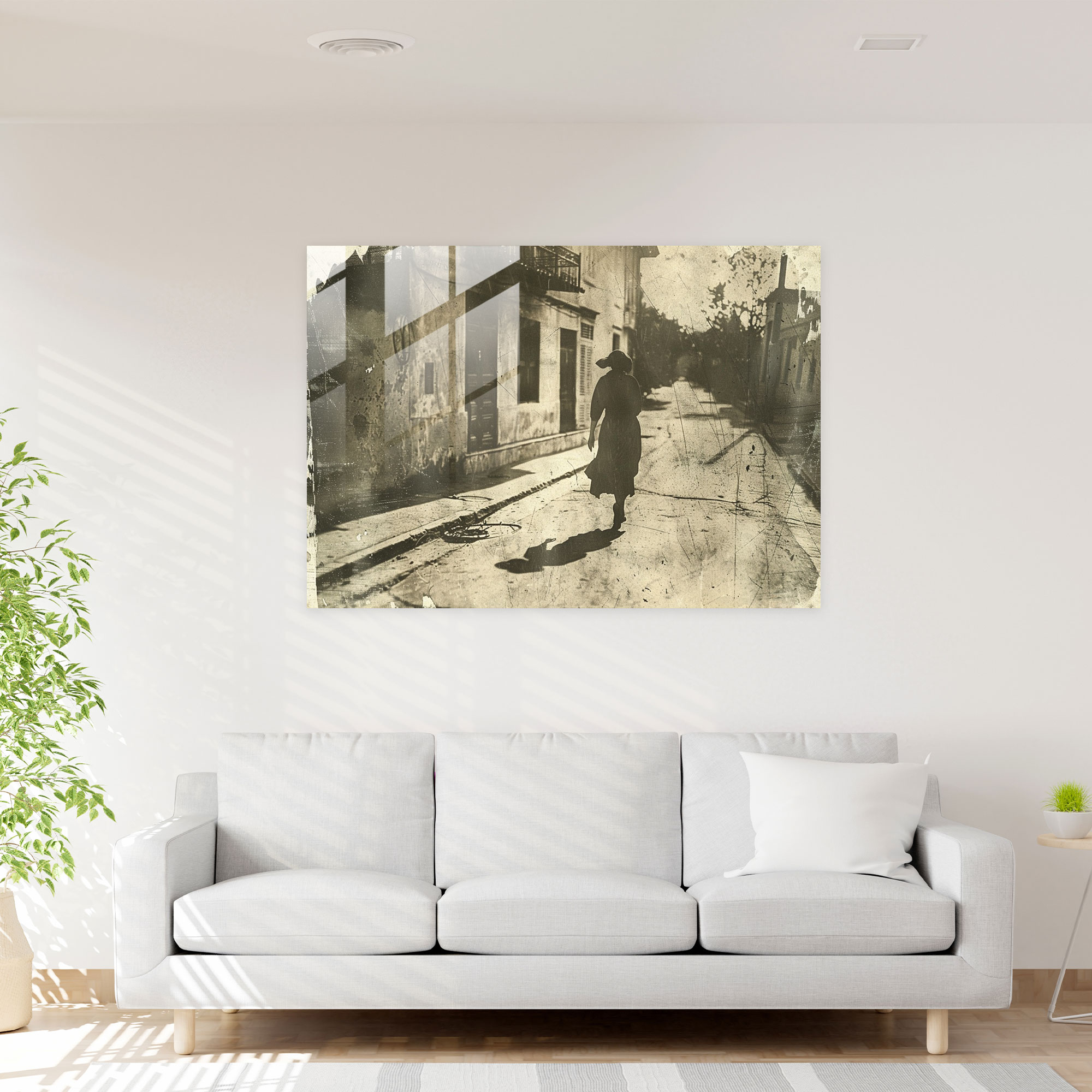 Surrealism Glass Print - Surrealism Art, Modern Art, Glass Print, Home Decoration