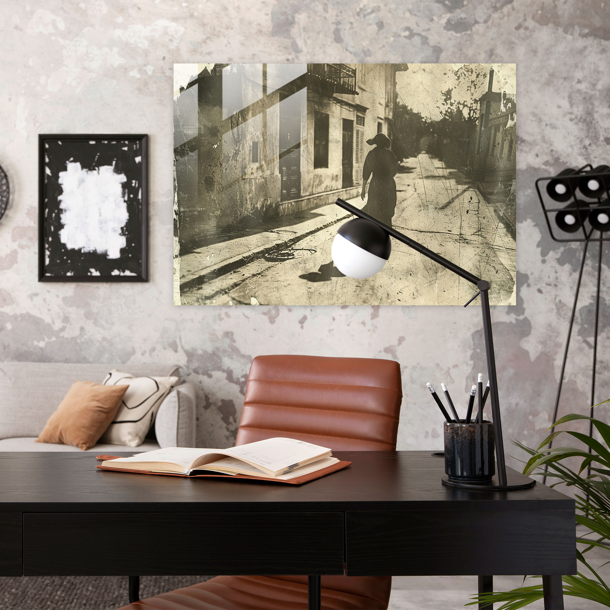 Surrealism Glass Print - Surrealism Art, Modern Art, Glass Print, Home Decoration
