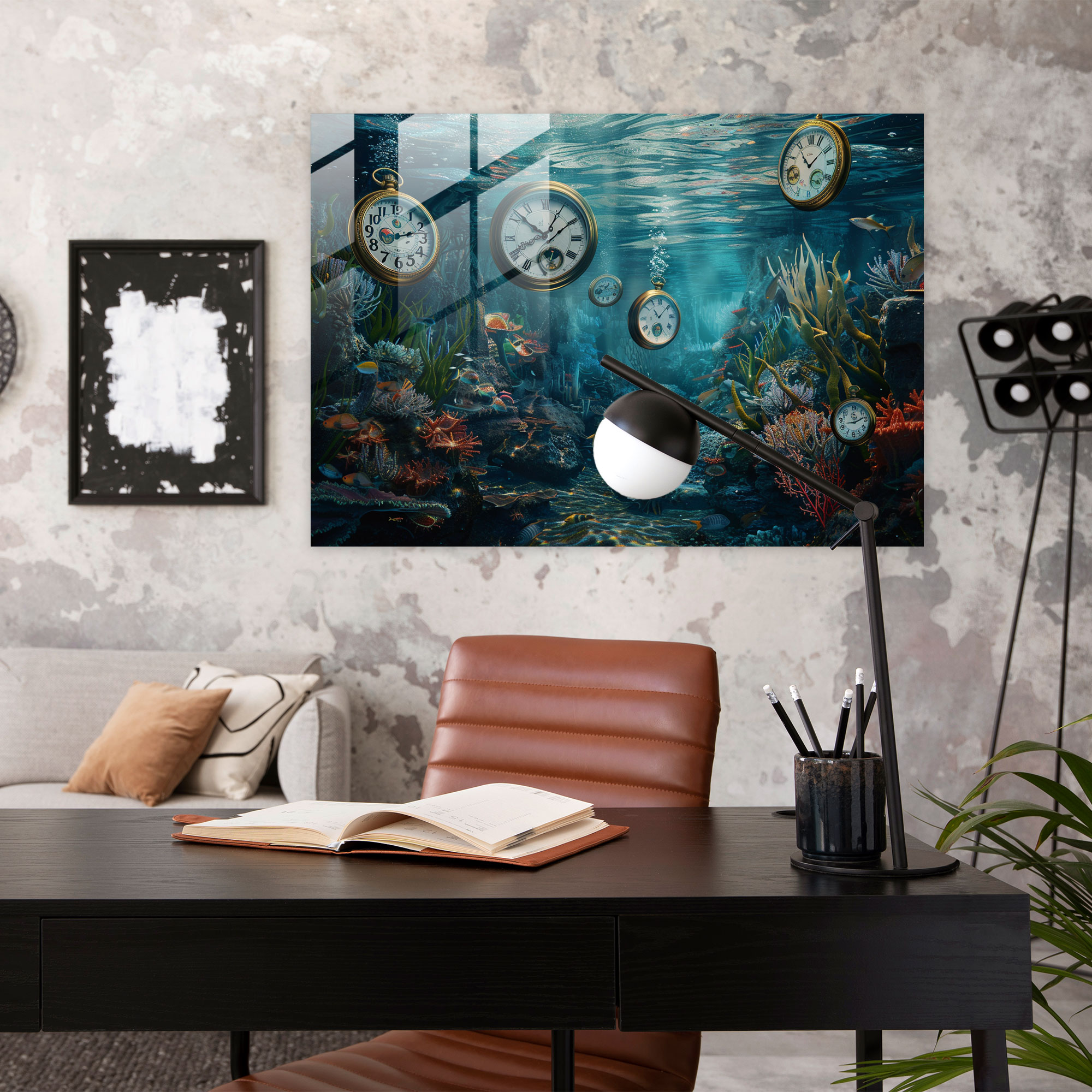 Surrealism Glass Wall Art - Surrealism Art, Glass Wall Art, Home Decoration, Surrealism Art