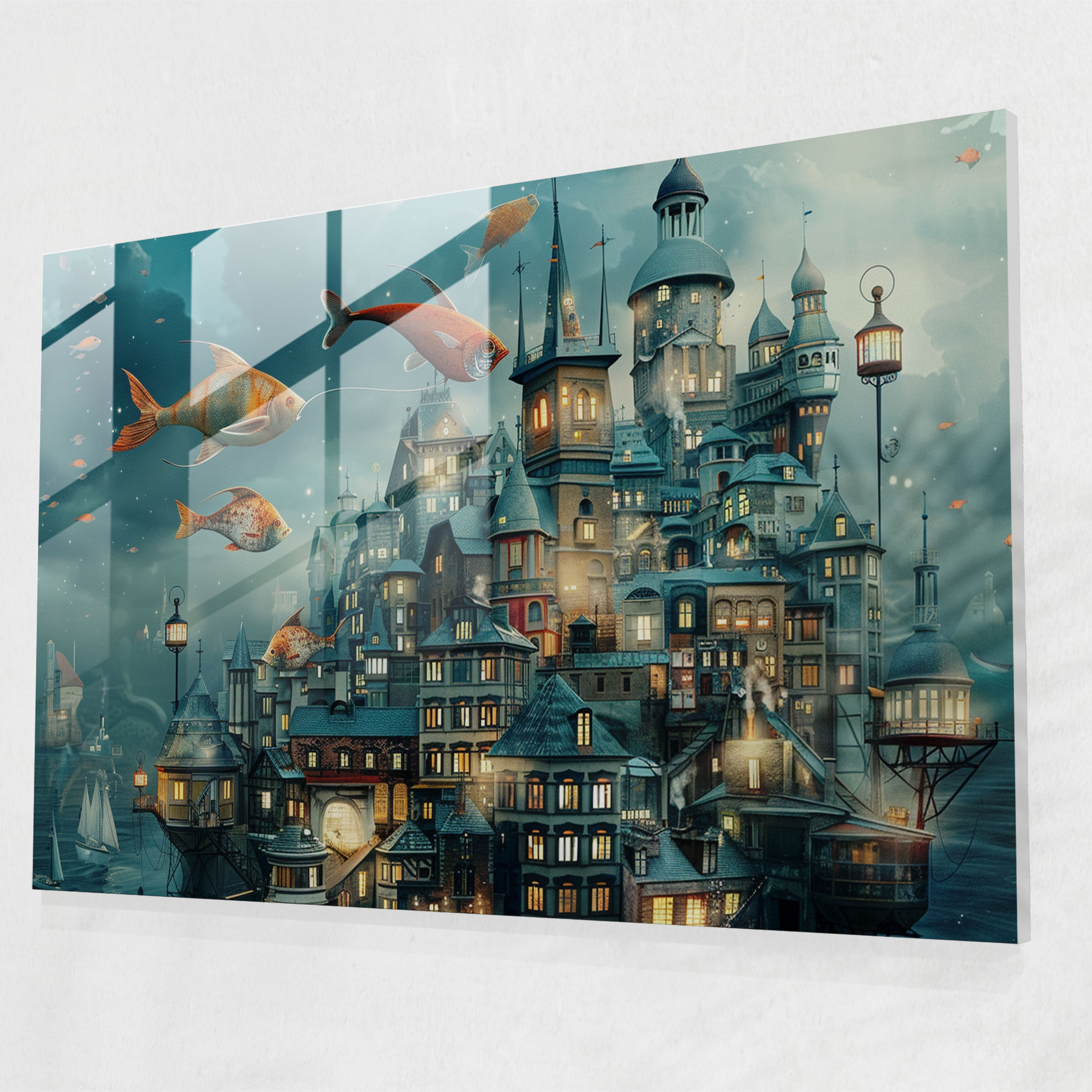 Surrealism Wall Decoration - Surrealism Art, Glass Print, Surrealism Art, Wall Decoration