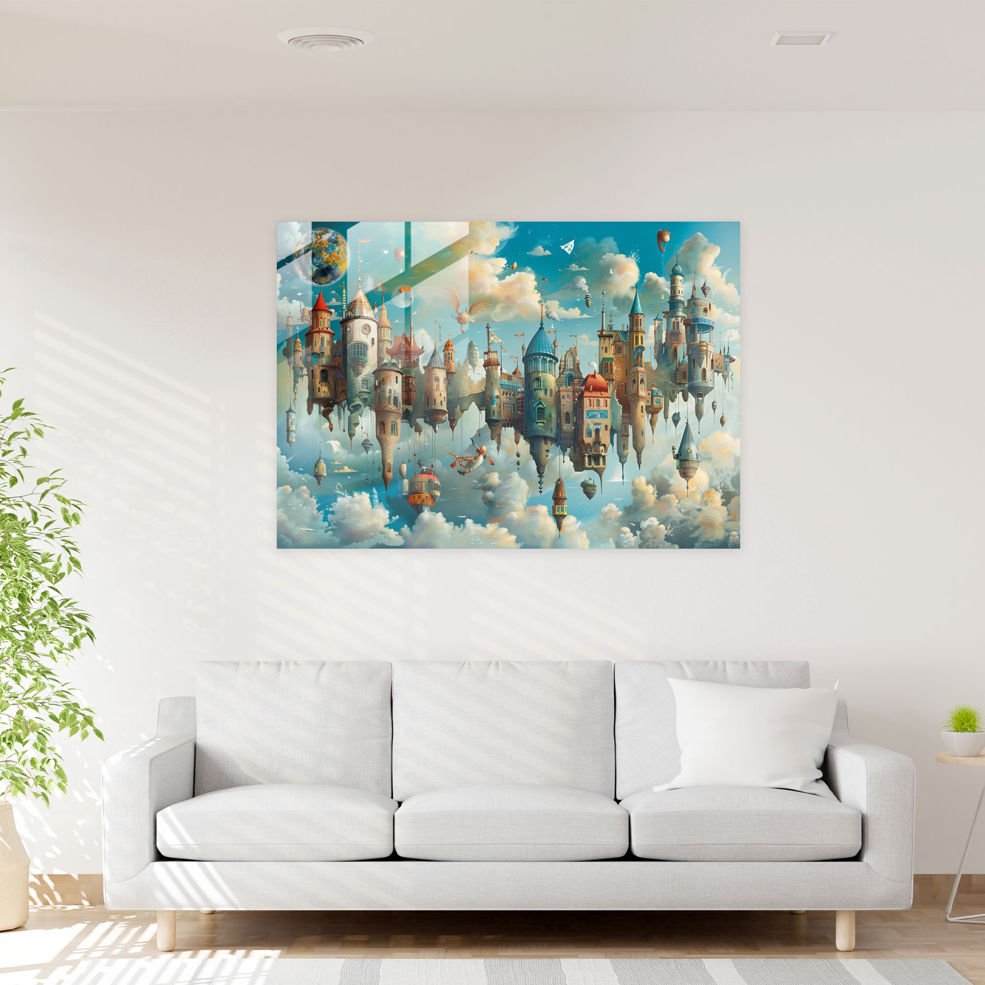 Surrealism Glass Print Home Decoration - Surrealism Art, Modern Art, Surrealism Art, Home Decoration
